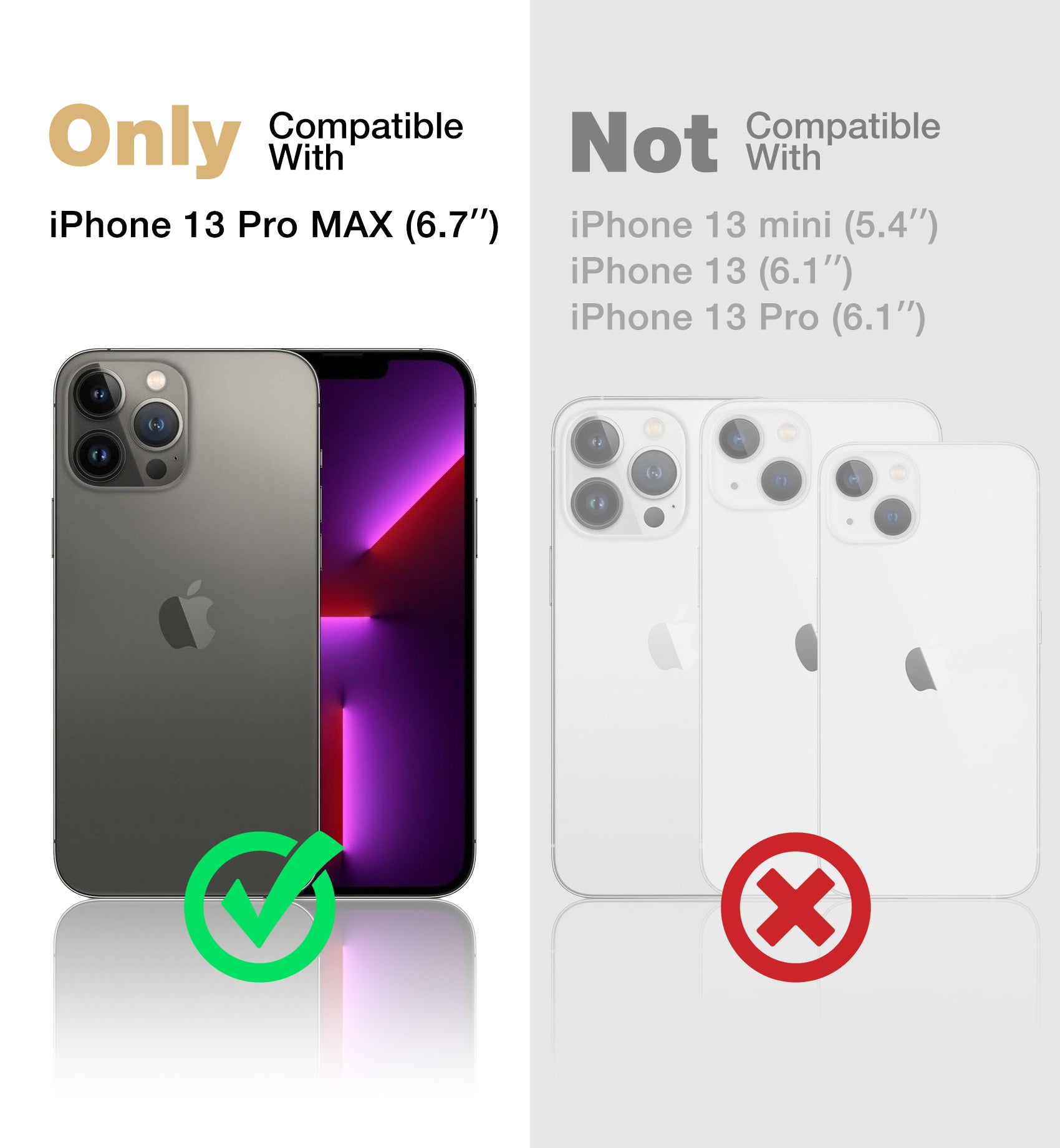 Dexnor for iphone 13 Pro Max Case With Heavy-duty Shockproof Full Body Built-in Screen Protector Adjustable Kickstand