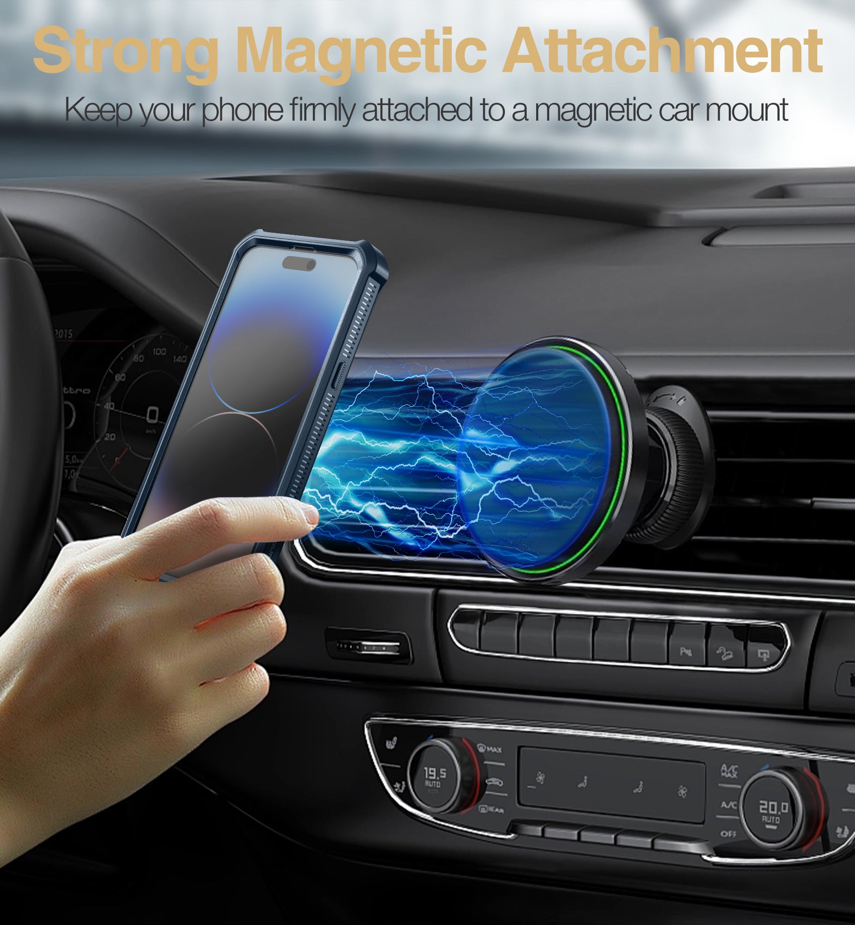 Dexnor for iphone 14 Pro Max Case Heavy-duty Shockproof Full Body Built-in Screen Protector Adjustable Kickstand