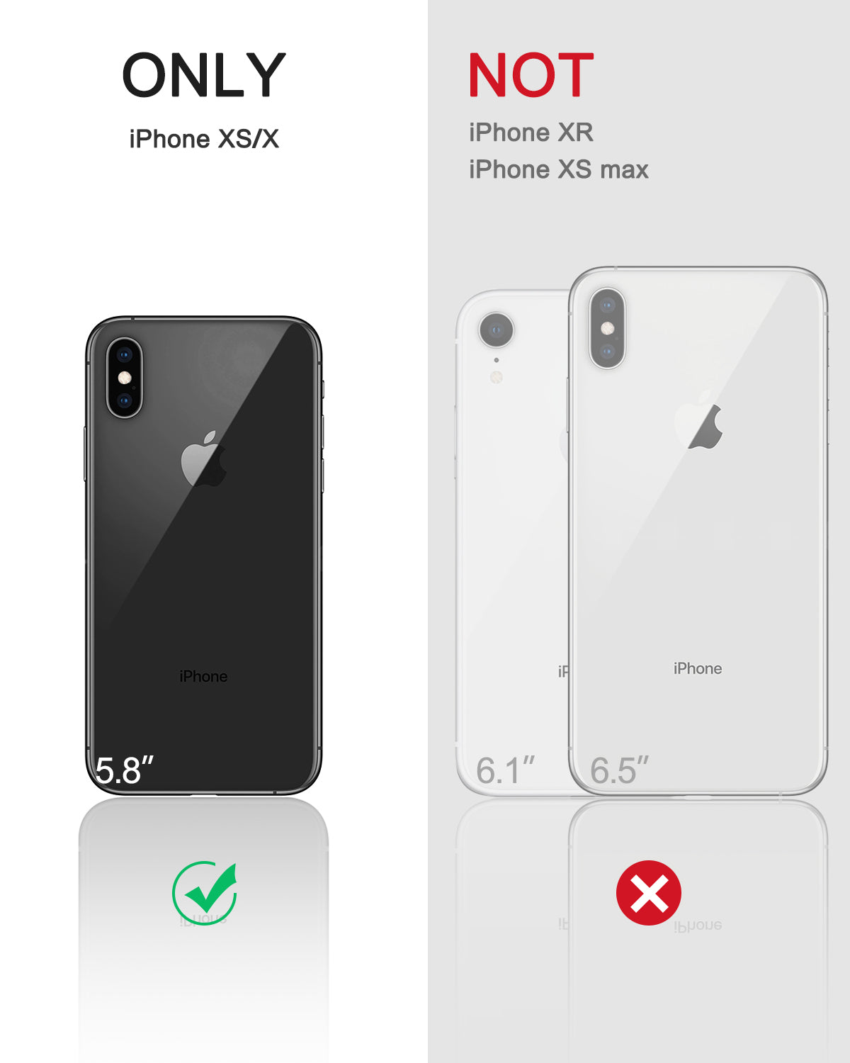 Dexnor Case for iPhone X/XS With Screen Protector Full Body Bumper Kickstand Heavy-duty Shockproof Rugged Cover.