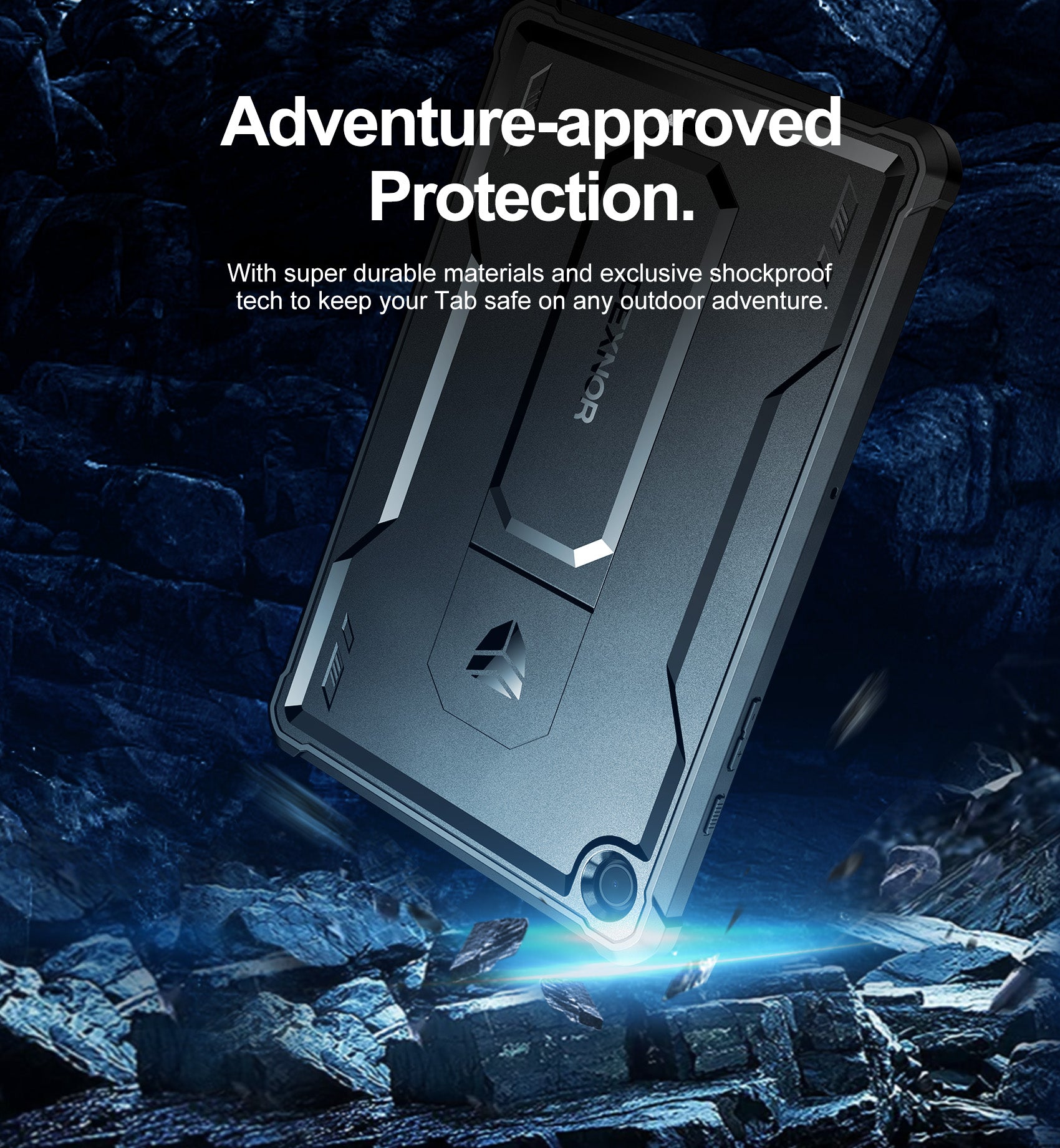 Dexnor Tablet Case for Samsung Galaxy Tab A9 Plus 11 Inch 2023 With Screen Protector Full Body Bumper Kickstand Heavy-duty Shockproof Rugged Pen Holder Cover