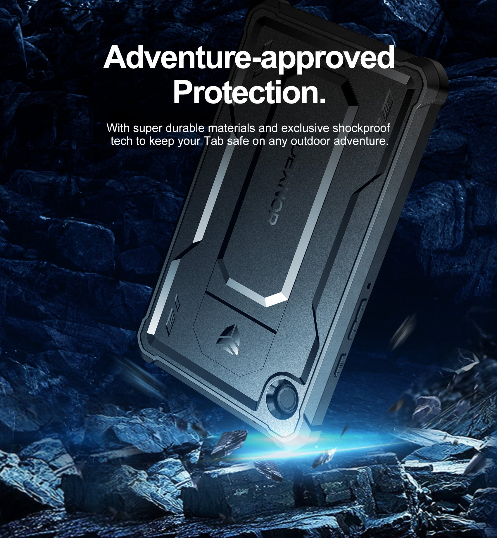 Dexnor Tablet Case for Samsung Galaxy Tab A9 8.7 Inch 2023 With Screen Protector Full Body Bumper Kickstand Heavy-duty Shockproof Rugged Pen Holder Cover