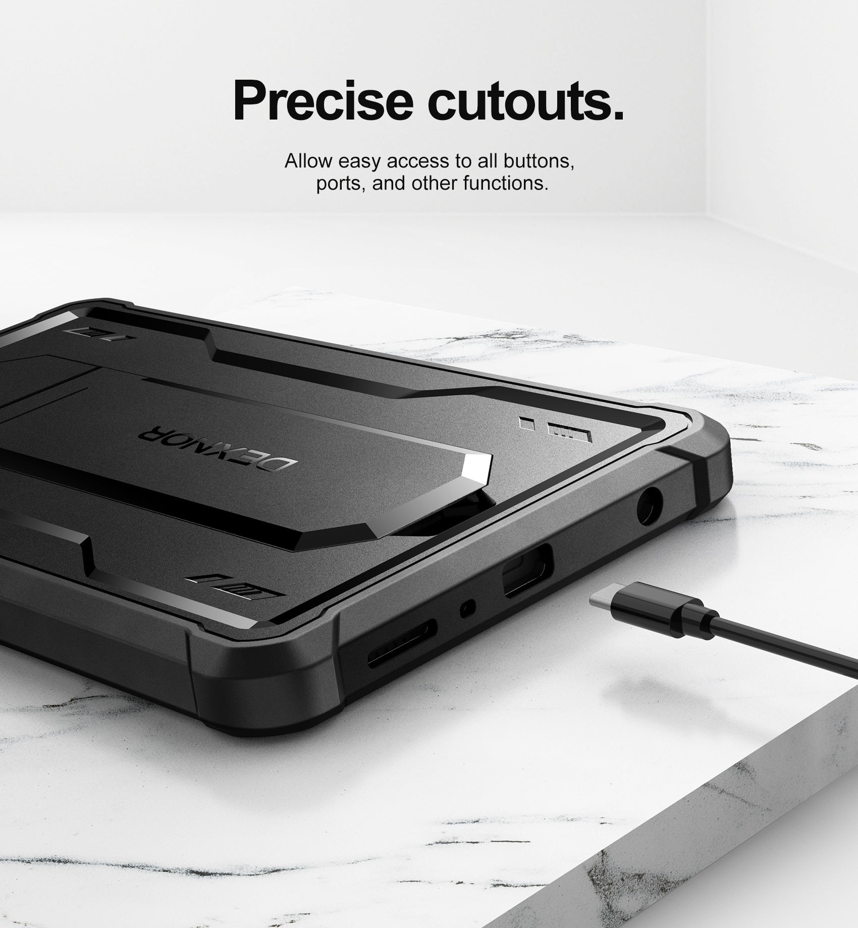 Dexnor Tablet Case for Samsung Galaxy Tab A9 8.7 Inch 2023 With Screen Protector Full Body Bumper Kickstand Heavy-duty Shockproof Rugged Pen Holder Cover