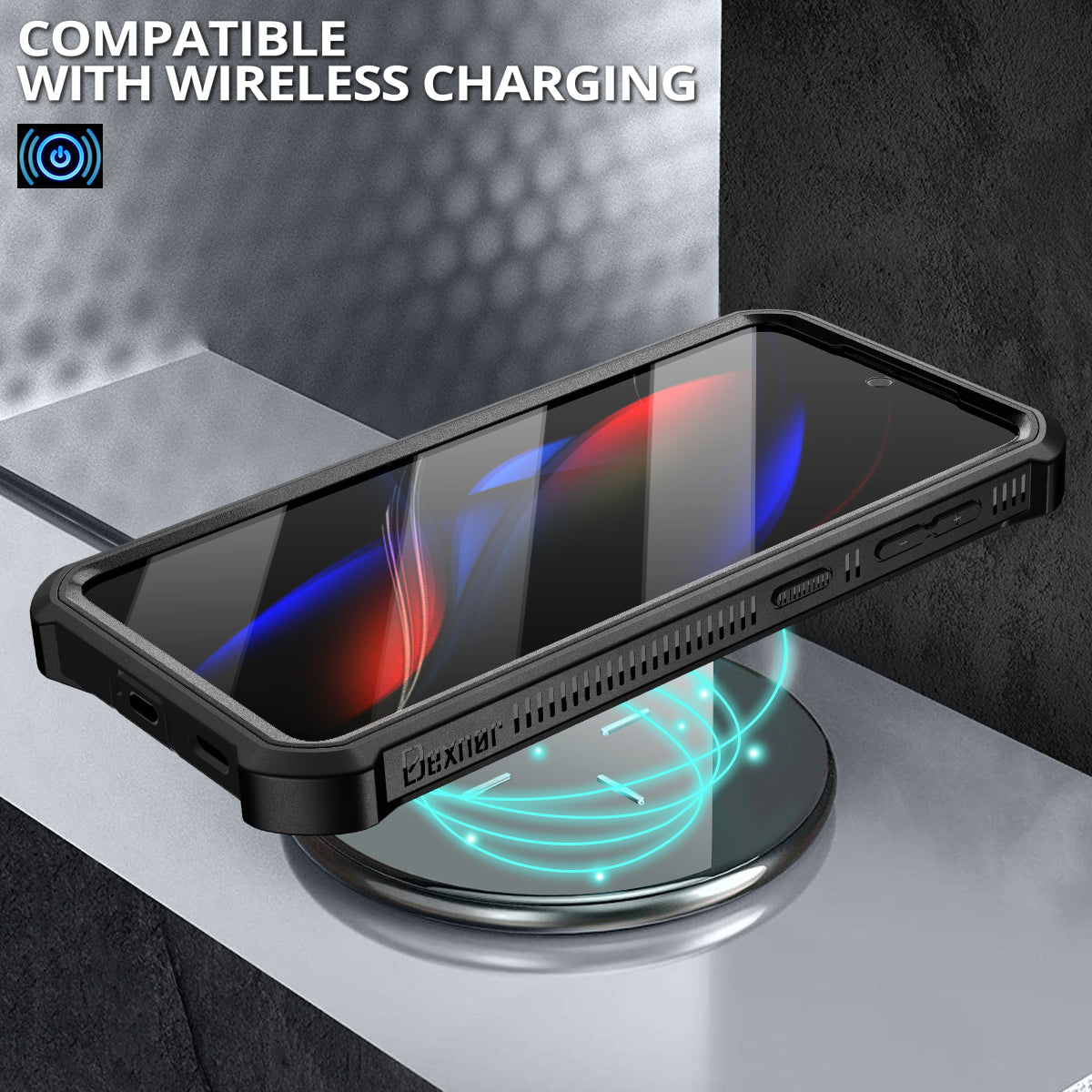 Dexnor Case for Samsung Galaxy S21 Plus With Single Screen Protector Full Body Bumper Kickstand Heavy-duty Shockproof Rugged Cover.