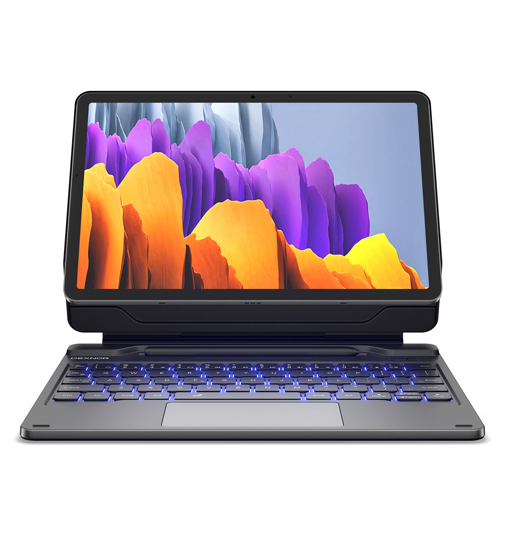 For Samsung Galaxy Tab S7/S8 11 Inch Case with Keyboard Magnetic Floating Cantilever Stand