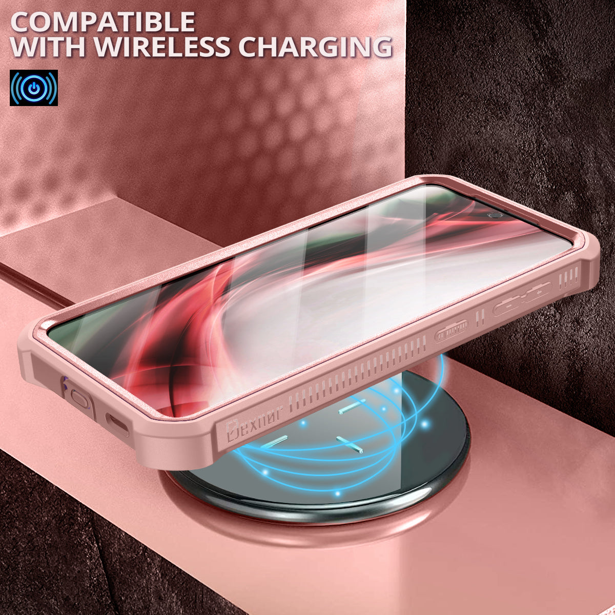 Dexnor Case for Samsung Galaxy S21 Plus With Single Screen Protector Full Body Bumper Kickstand Heavy-duty Shockproof Rugged Cover.