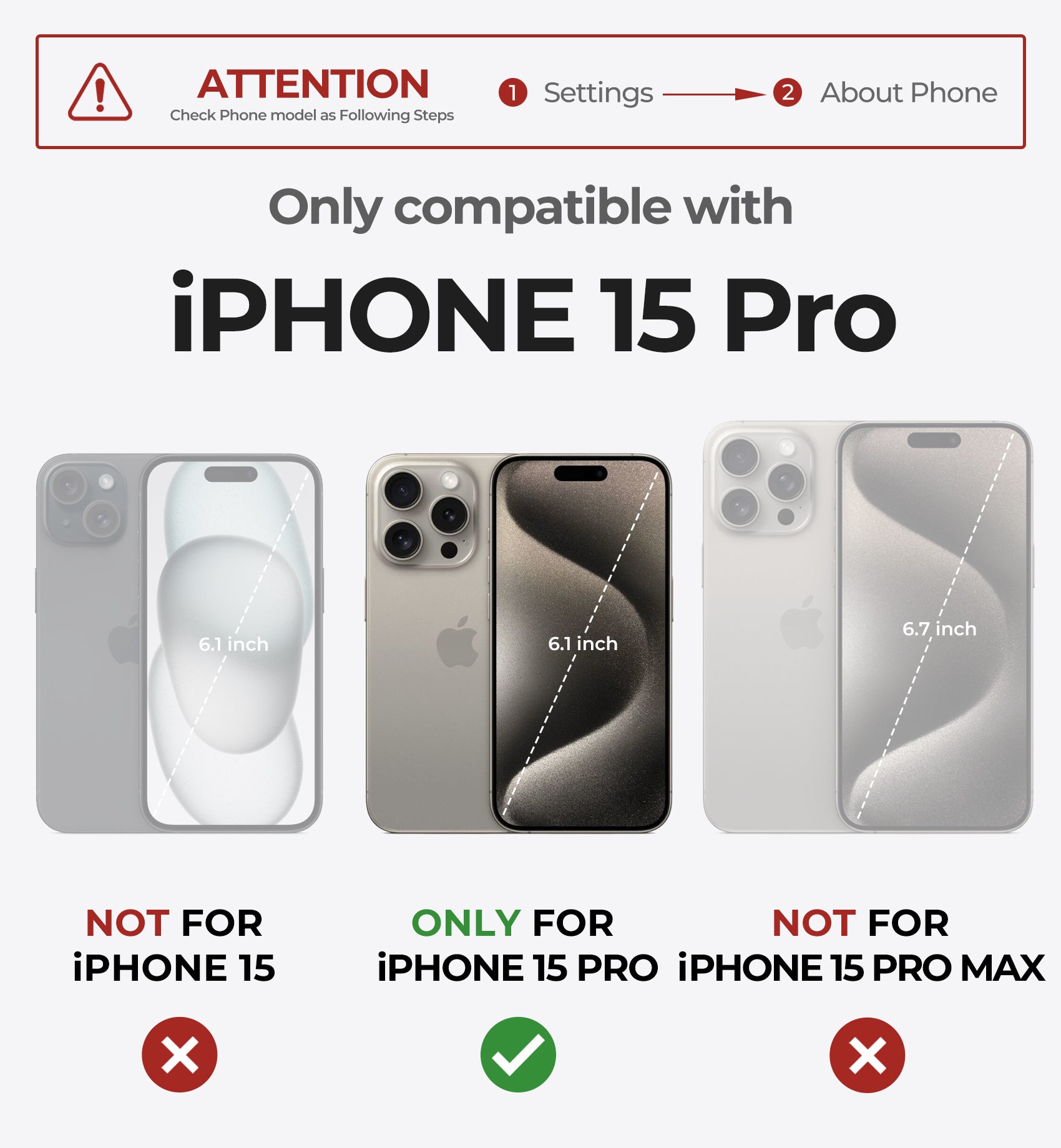 Dexnor for iphone 15 Pro Case With MagSafe Heavy-duty Shockproof Full Body Built-in Screen Protector Adjustable Kickstand