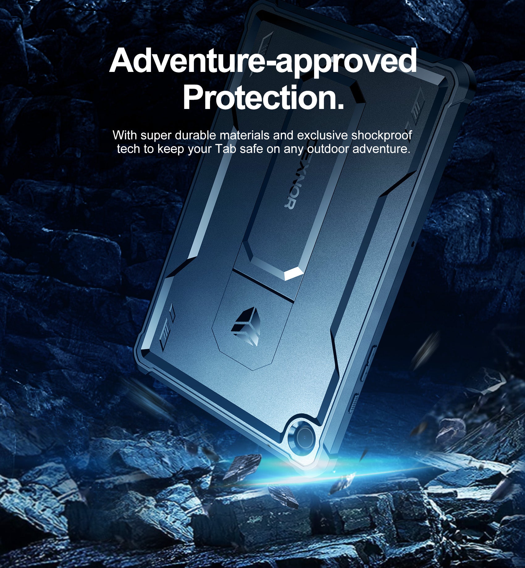 Dexnor Tablet Case for Samsung Galaxy Tab A9 Plus 11 Inch 2023 With Screen Protector Full Body Bumper Kickstand Heavy-duty Shockproof Rugged Pen Holder Cover