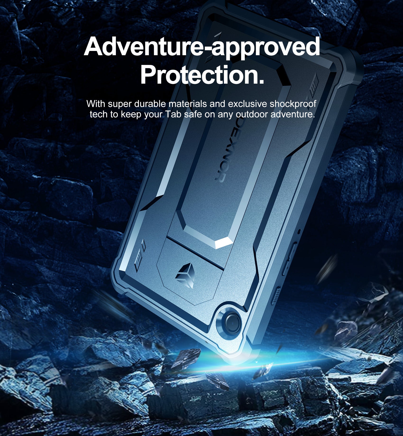 Dexnor Tablet Case for Samsung Galaxy Tab A9 8.7 Inch 2023 With Screen Protector Full Body Bumper Kickstand Heavy-duty Shockproof Rugged Pen Holder Cover