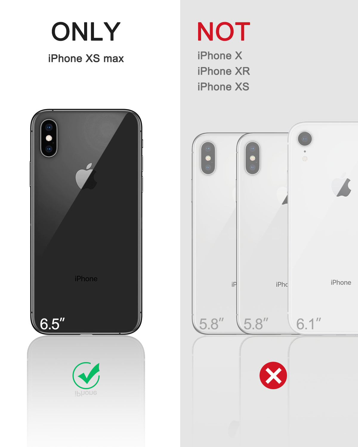 Dexnor Case for iPhone XS Max With Screen Protector Full Body Bumper Kickstand Heavy-duty Shockproof Rugged Cover.