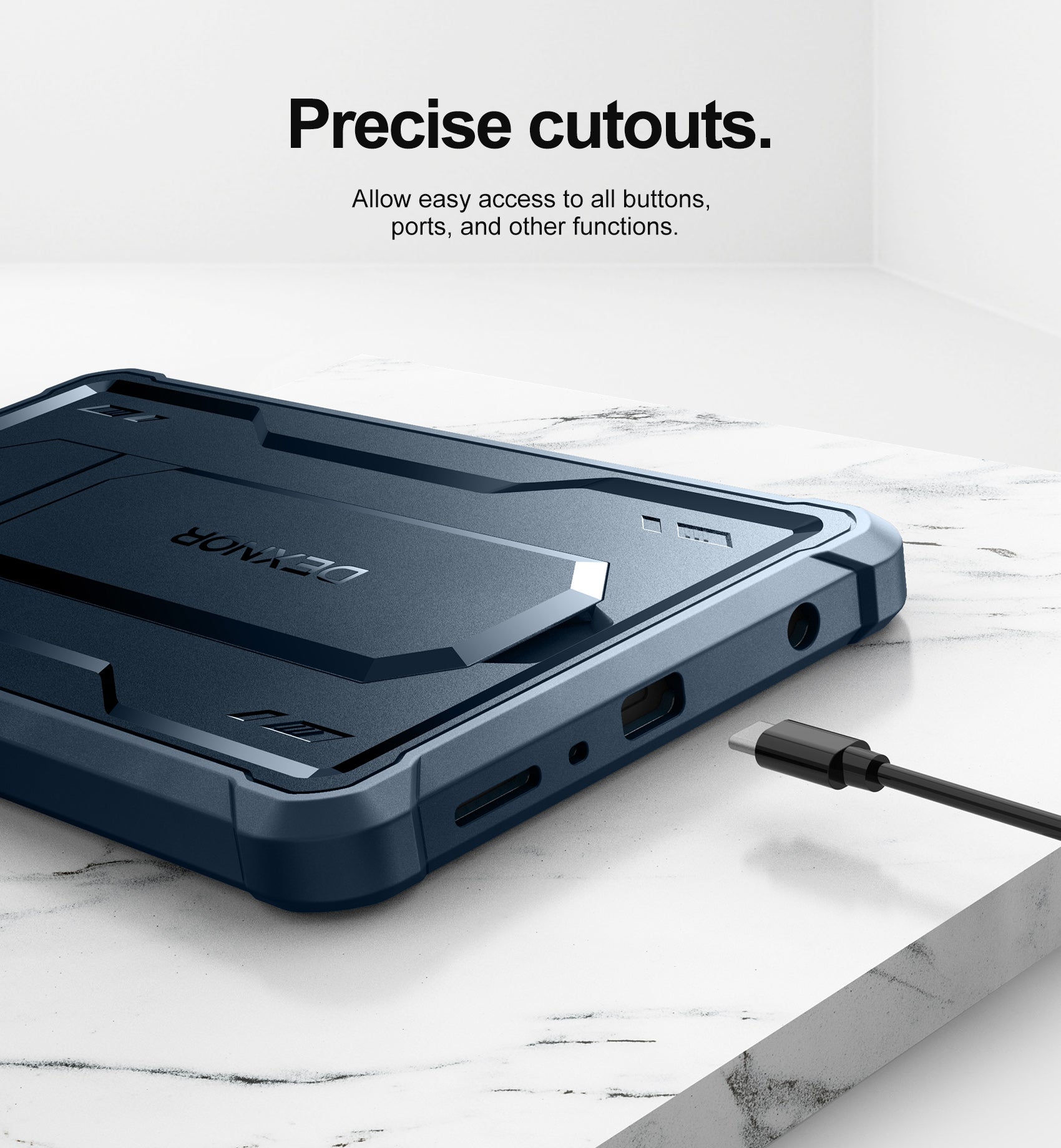 Dexnor Tablet Case for Samsung Galaxy Tab A9 8.7 Inch 2023 With Screen Protector Full Body Bumper Kickstand Heavy-duty Shockproof Rugged Pen Holder Cover