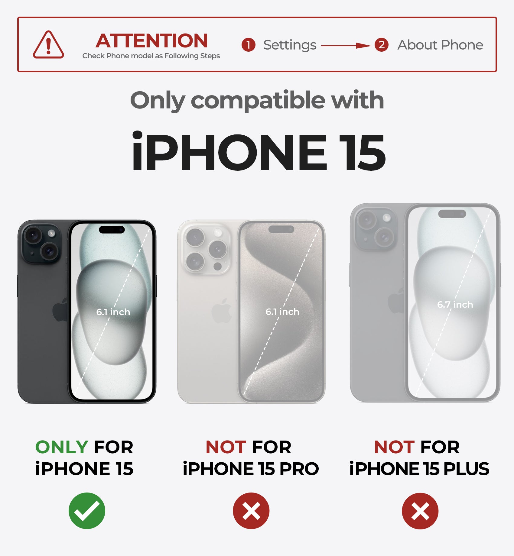 Dexnor for iphone 15 Case With MagSafe Heavy-duty Shockproof Full Body Built-in Screen Protector Adjustable Kickstand