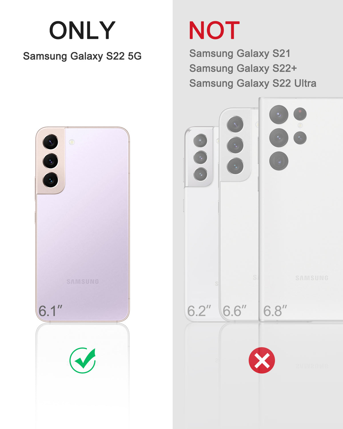 Dexnor Case for Samsung Galaxy S22 With Single Screen Protector Full Body Bumper Kickstand Heavy-duty Shockproof Rugged Cover.