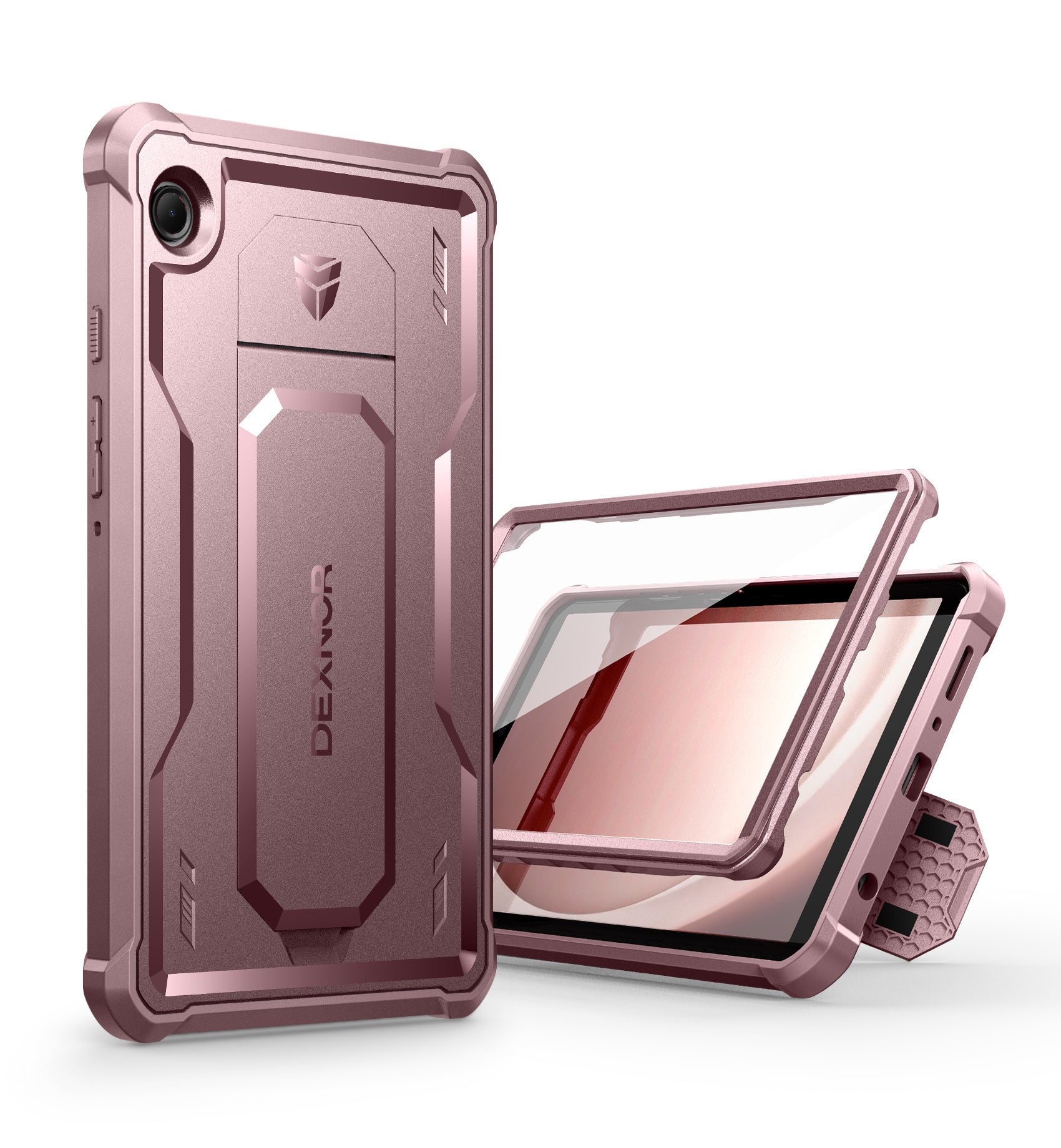 Dexnor Tablet Case for Samsung Galaxy Tab A9 8.7 Inch 2023 With Screen Protector Full Body Bumper Kickstand Heavy-duty Shockproof Rugged Pen Holder Cover