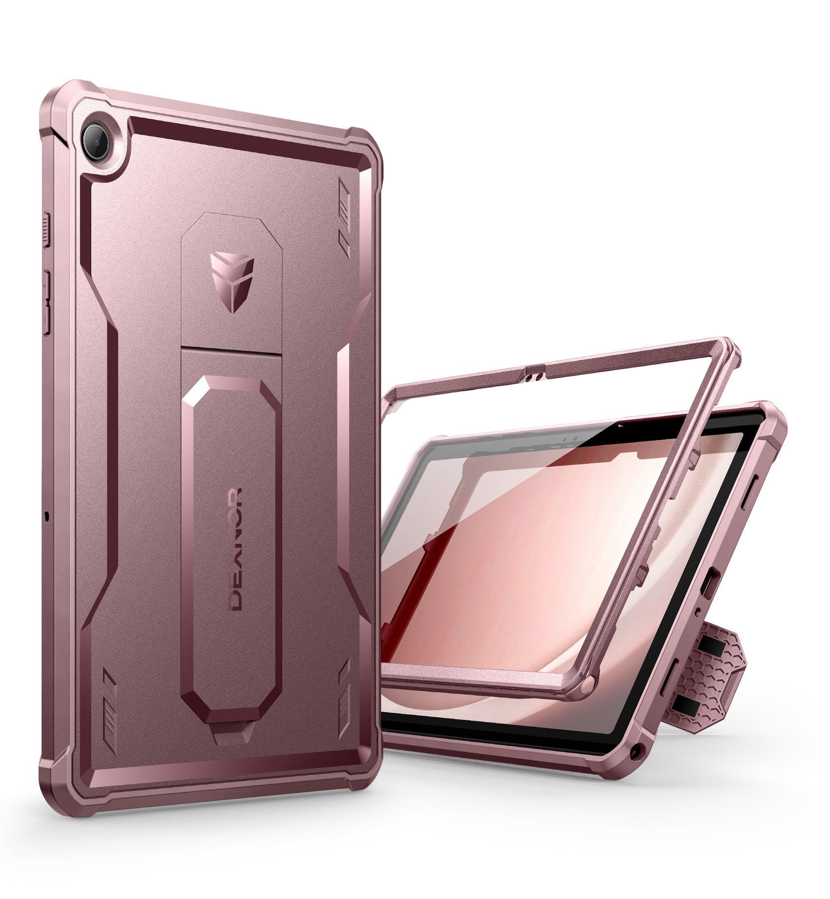 Dexnor Tablet Case for Samsung Galaxy Tab A9 Plus 11 Inch 2023 With Screen Protector Full Body Bumper Kickstand Heavy-duty Shockproof Rugged Pen Holder Cover