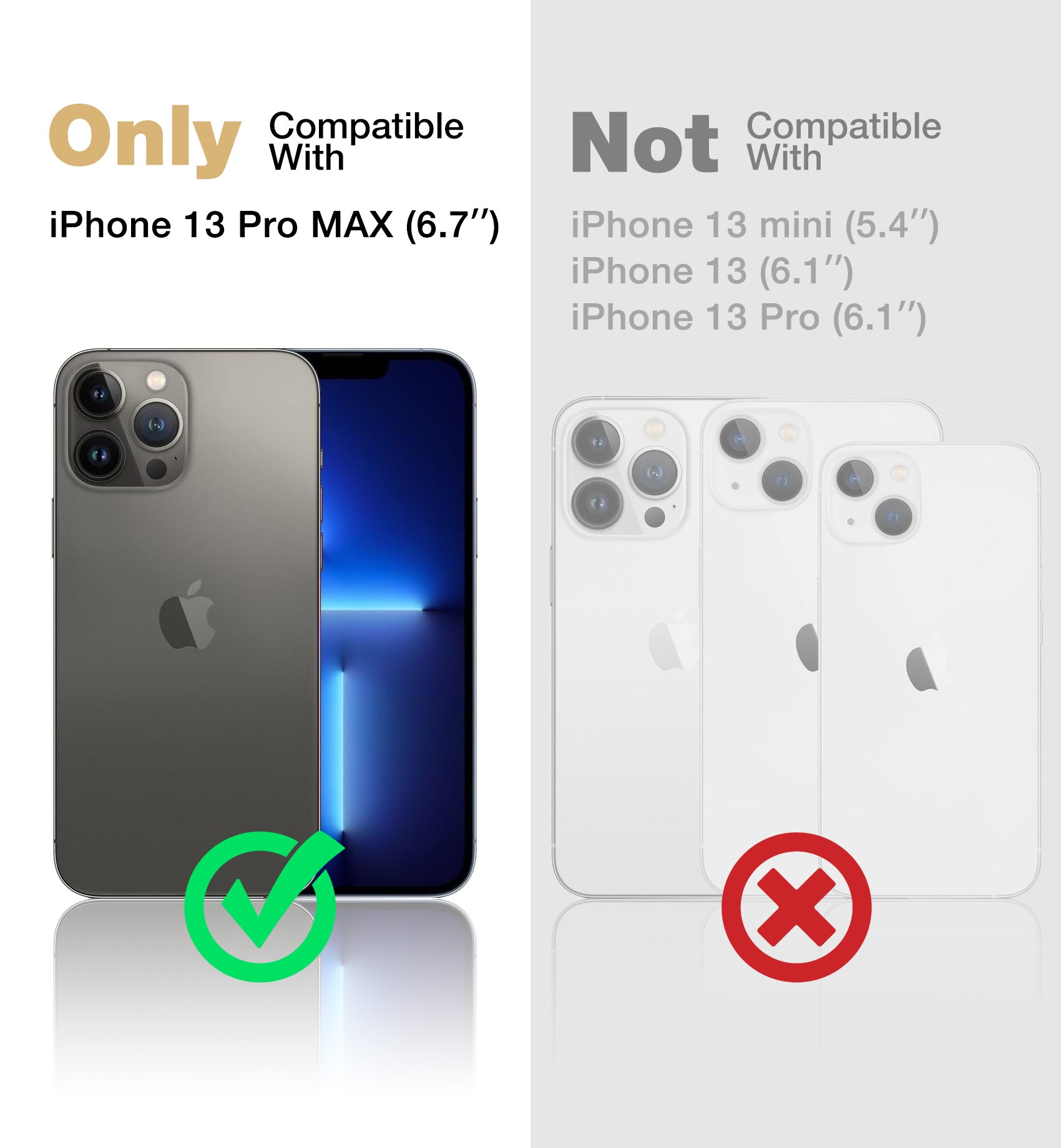 Dexnor for iphone 13 Pro Max Case With Heavy-duty Shockproof Full Body Built-in Screen Protector Adjustable Kickstand