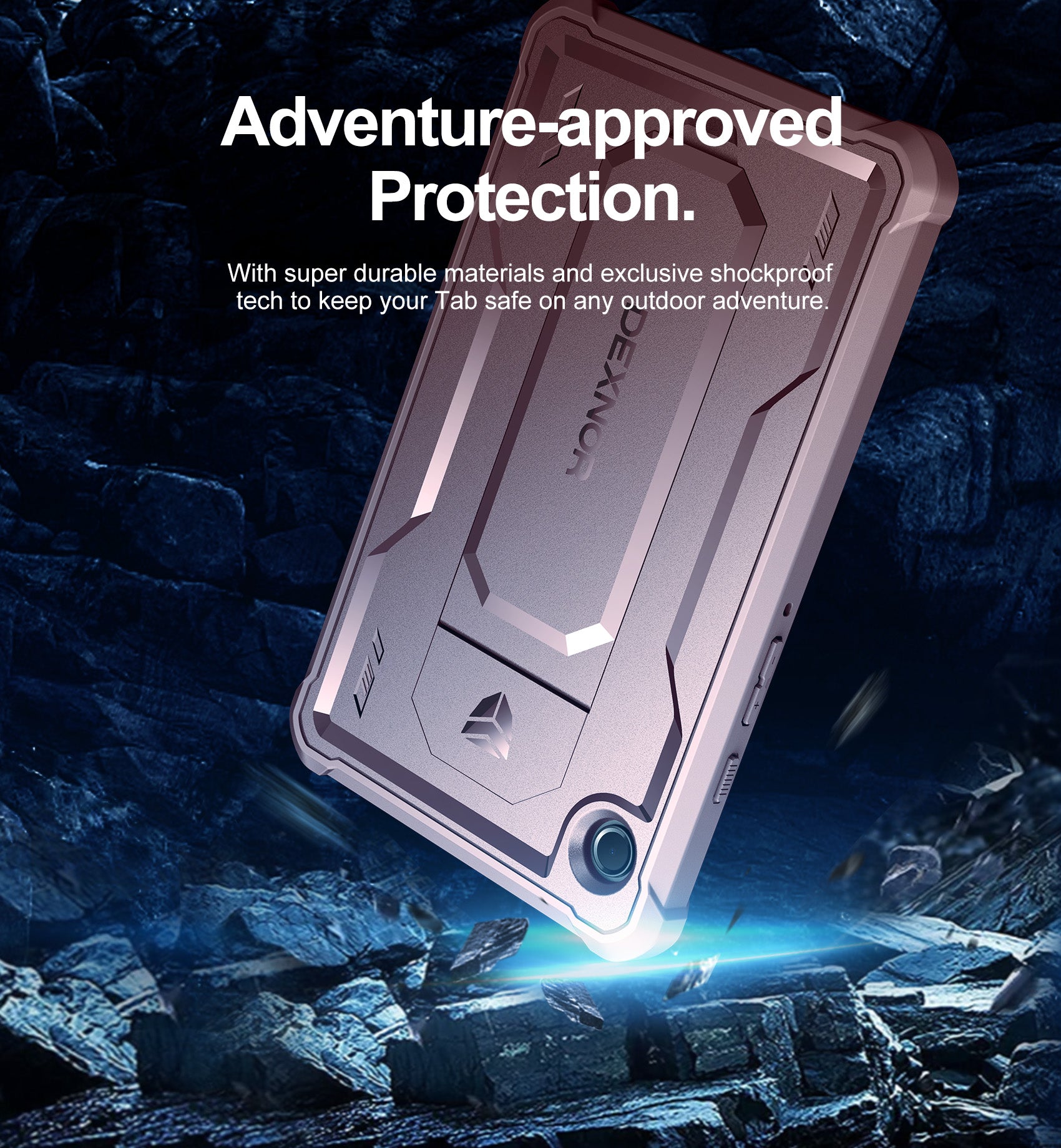 Dexnor Tablet Case for Samsung Galaxy Tab A9 8.7 Inch 2023 With Screen Protector Full Body Bumper Kickstand Heavy-duty Shockproof Rugged Pen Holder Cover