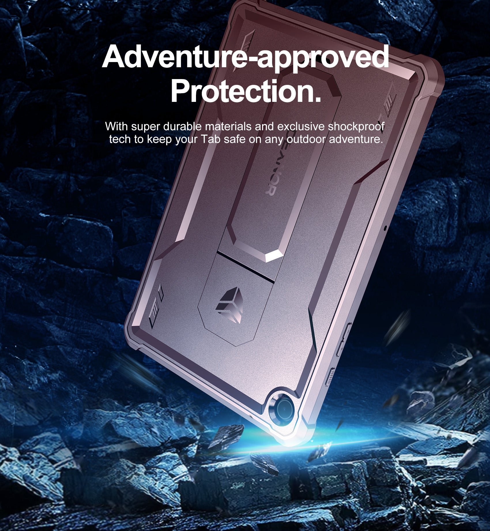 Dexnor Tablet Case for Samsung Galaxy Tab A9 Plus 11 Inch 2023 With Screen Protector Full Body Bumper Kickstand Heavy-duty Shockproof Rugged Pen Holder Cover