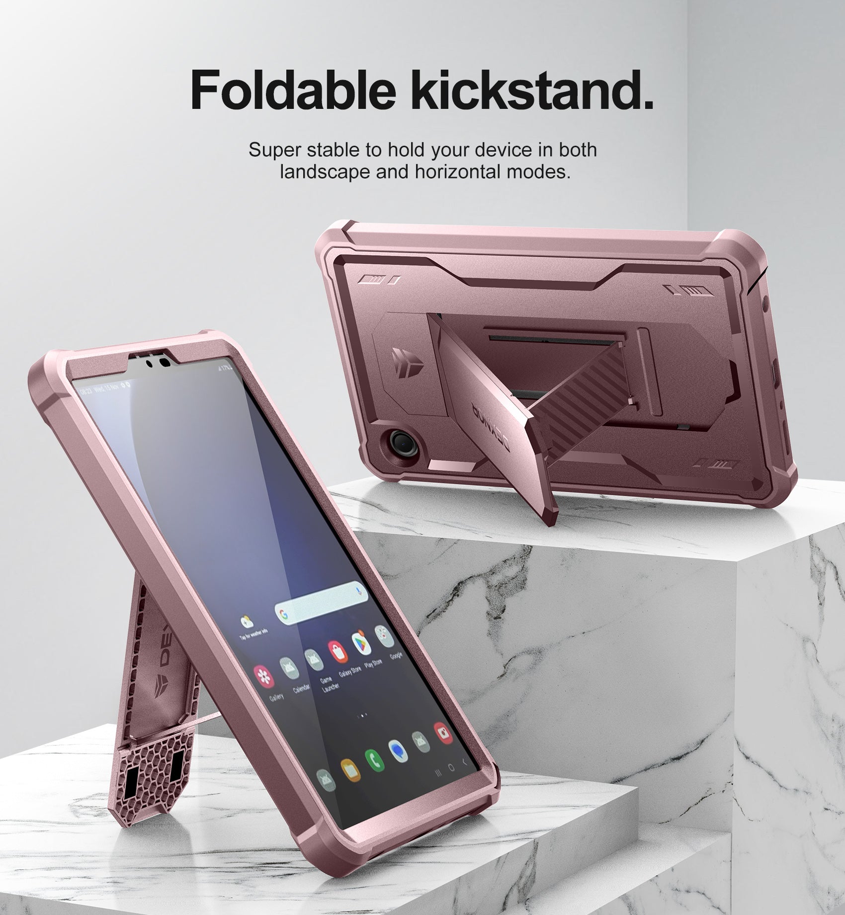 Dexnor Tablet Case for Samsung Galaxy Tab A9 8.7 Inch 2023 With Screen Protector Full Body Bumper Kickstand Heavy-duty Shockproof Rugged Pen Holder Cover