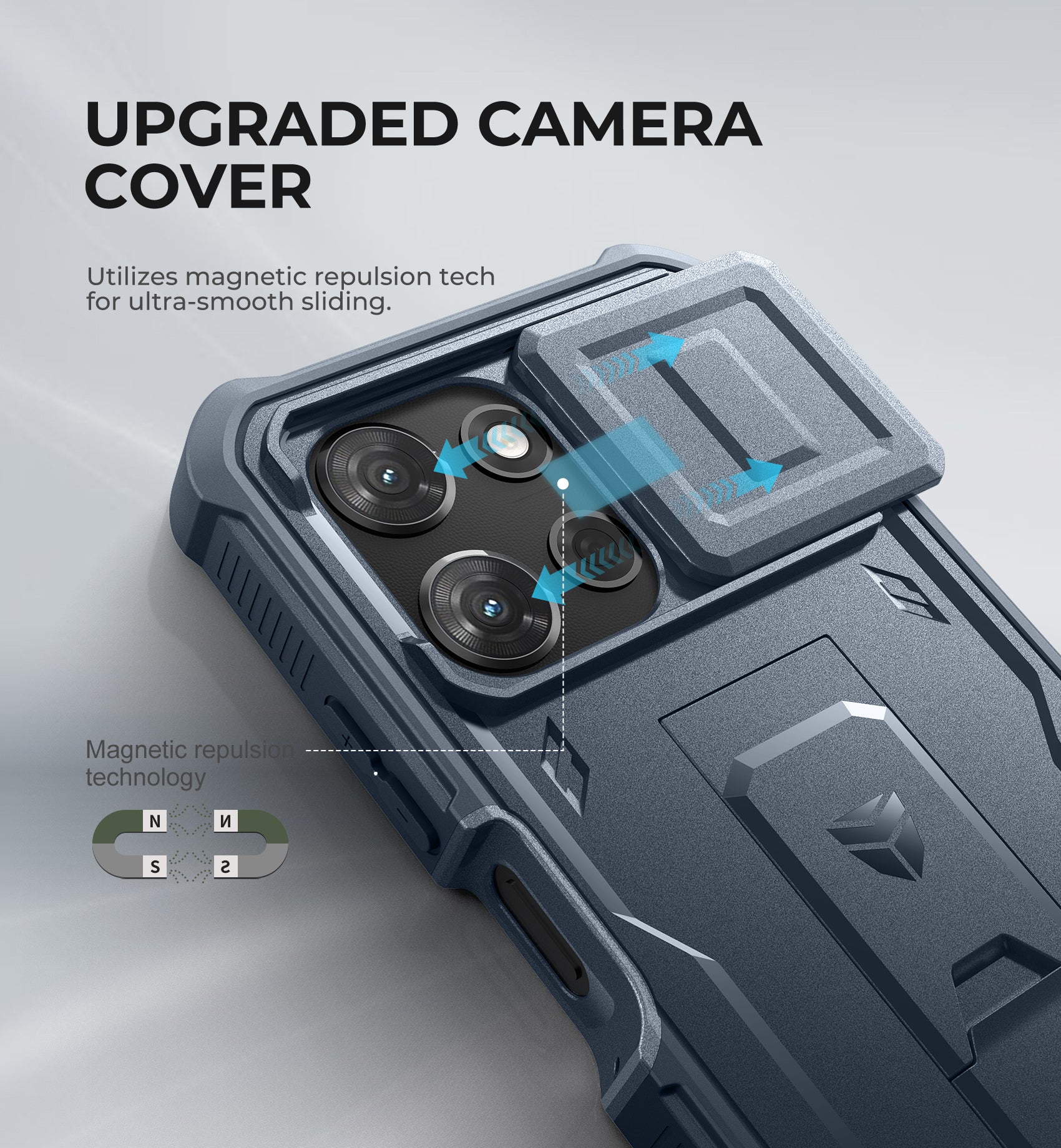 Dexnor Full Body Case for Moto G-Power 5G 2025 With Screen Protector And Slide Camera Bumper Kickstand Heavy-duty Shockproof Cover