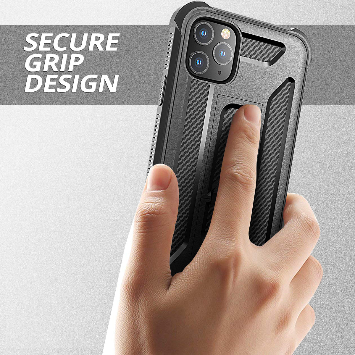 Dexnor Case for iPhone 11 Pro Max With Screen Protector Full Body Bumper Kickstand Heavy-duty Shockproof Rugged Cover.