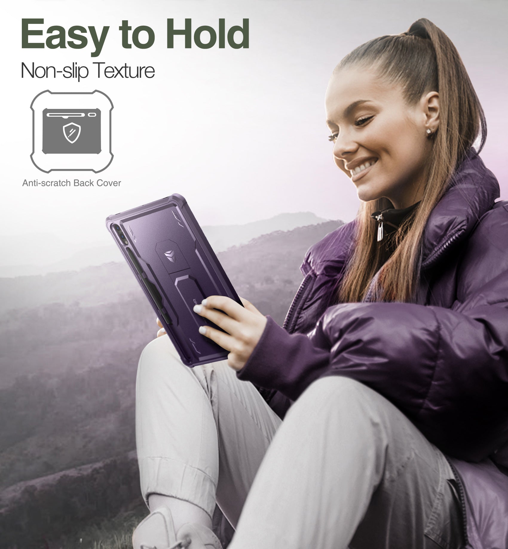 Dexnor Tablet Case for Samsung Galaxy Tab S9 Plus With Screen Protector Full Body Bumper Kickstand Heavy-duty Shockproof Rugged Pen Holder Cover.