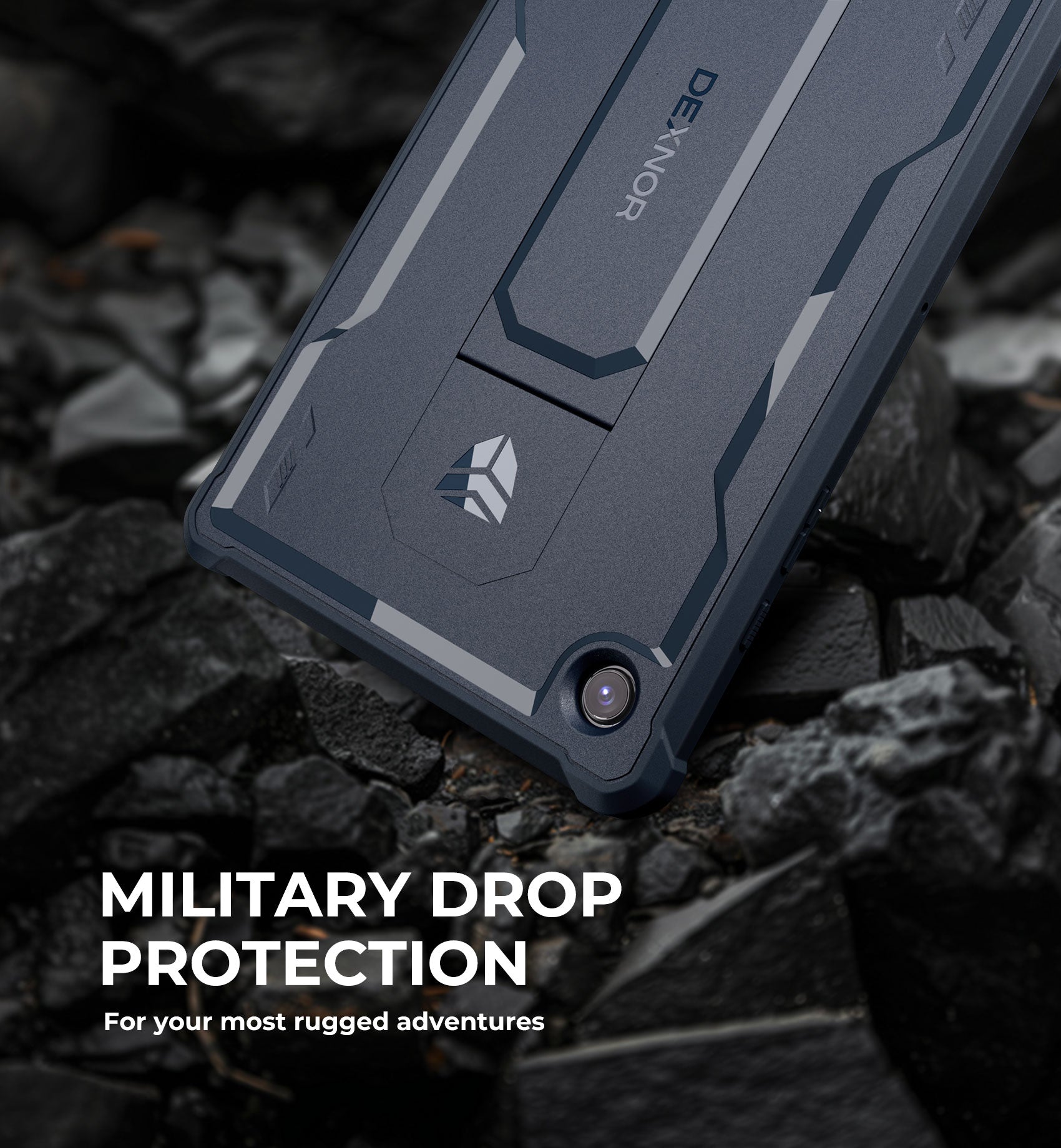 Dexnor Tablet Case for Samsung Galaxy Tab A8 With Screen Protector Full Body Bumper Kickstand Heavy-duty Shockproof Rugged Pen Holder Cover.