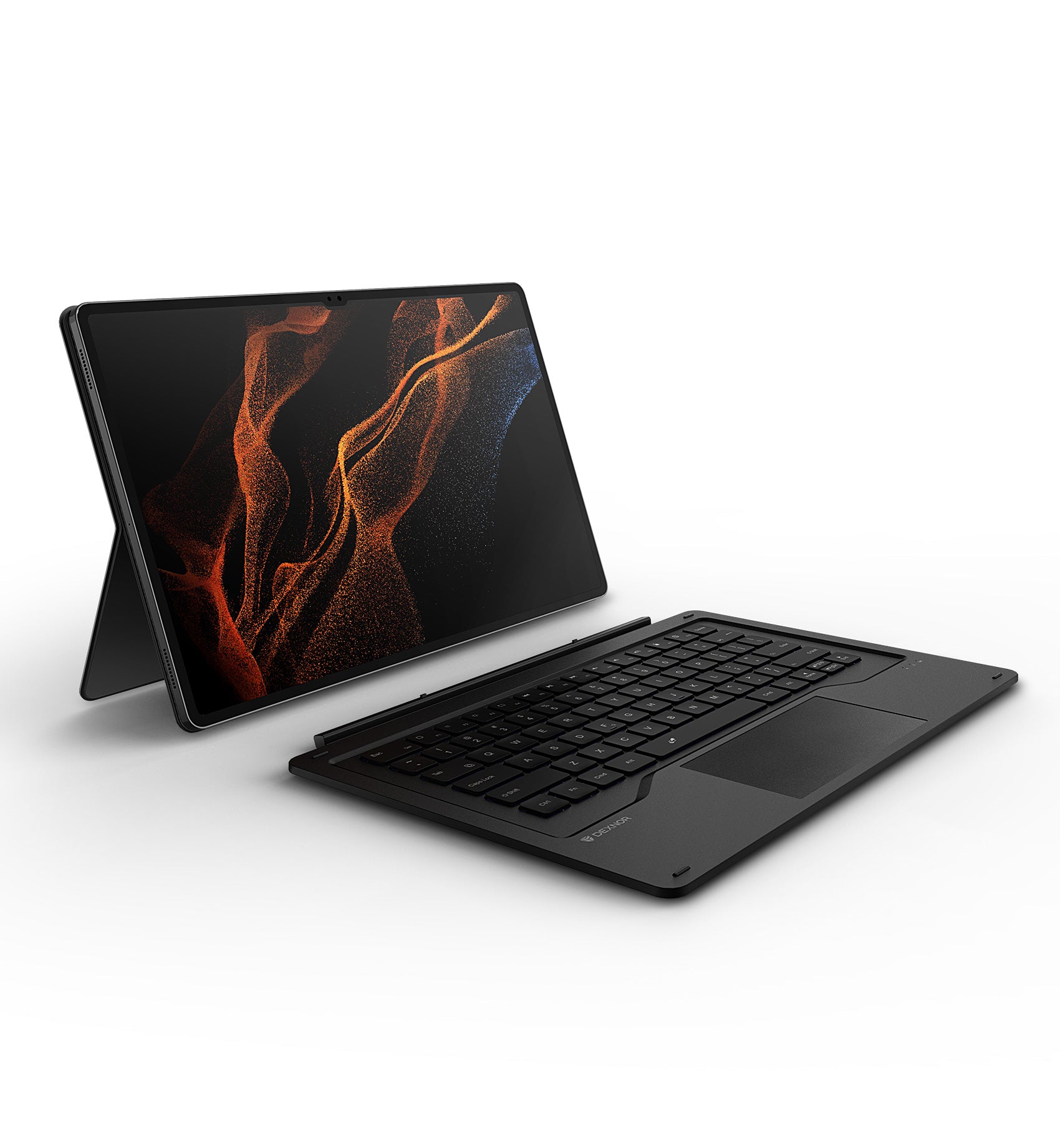 Dexnor Keyboard Case  For Samsung Galaxy Tab S8 Ultra Book-style Cover Case With Trackpad Backlight Slim Black Pen Holder Bluetooth 14.6 Inches