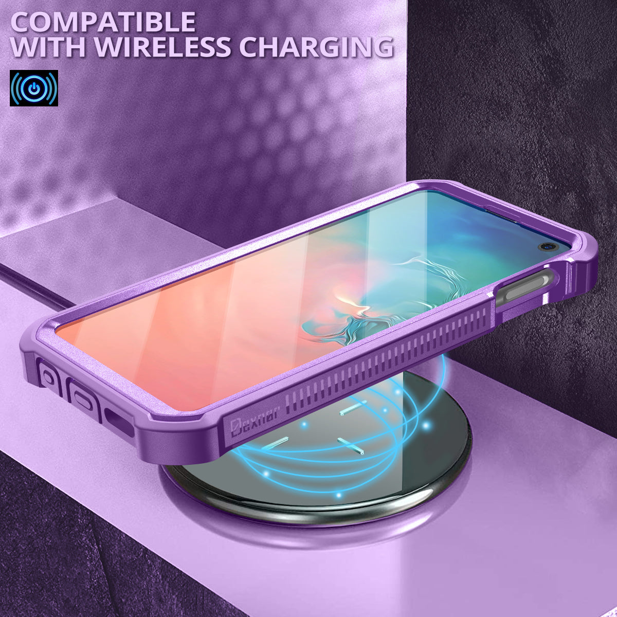 Dexnor Case for Samsung Galaxy S10E With Single Screen Protector Full Body Bumper Kickstand Heavy-duty Shockproof Rugged Cover