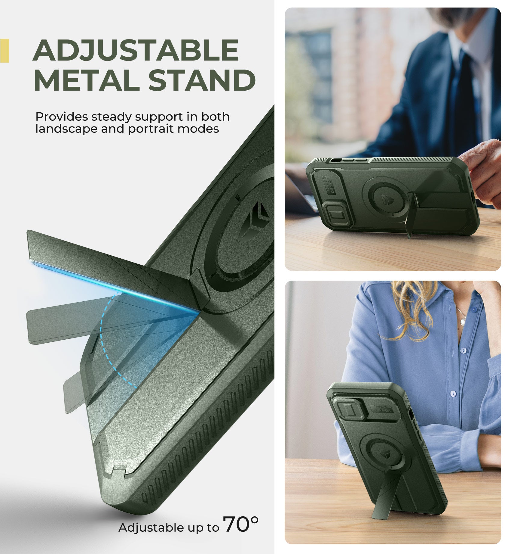 Dexnor Durable Case for iPhone 14 Plus/15 Plus with Built In Screen Protector and Slide Camera Cover 360 Magsafe Rugged Bumper Cover