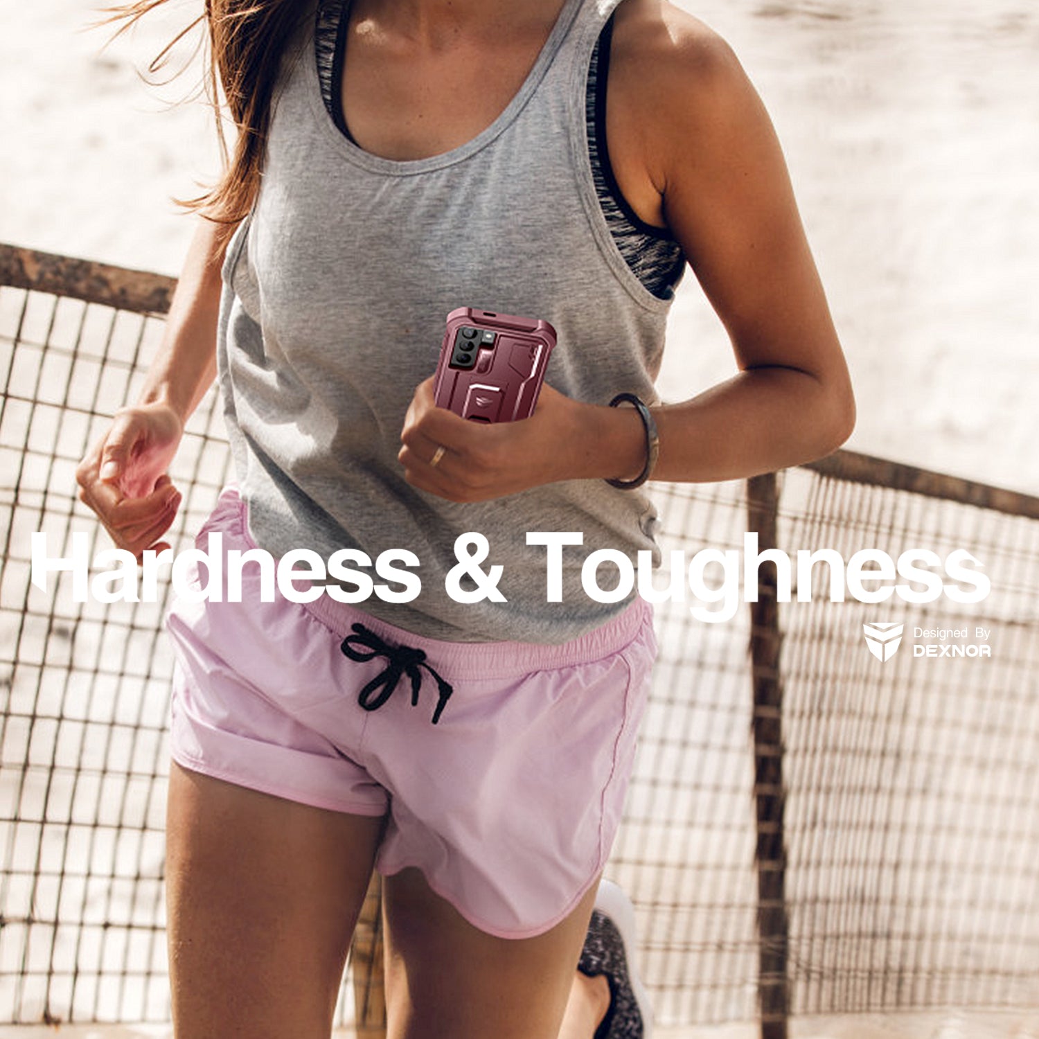 Dexnor Case for Samsung Galaxy S21 With Single Screen Protector Full Body Bumper Kickstand Heavy-duty Shockproof Rugged Cover.