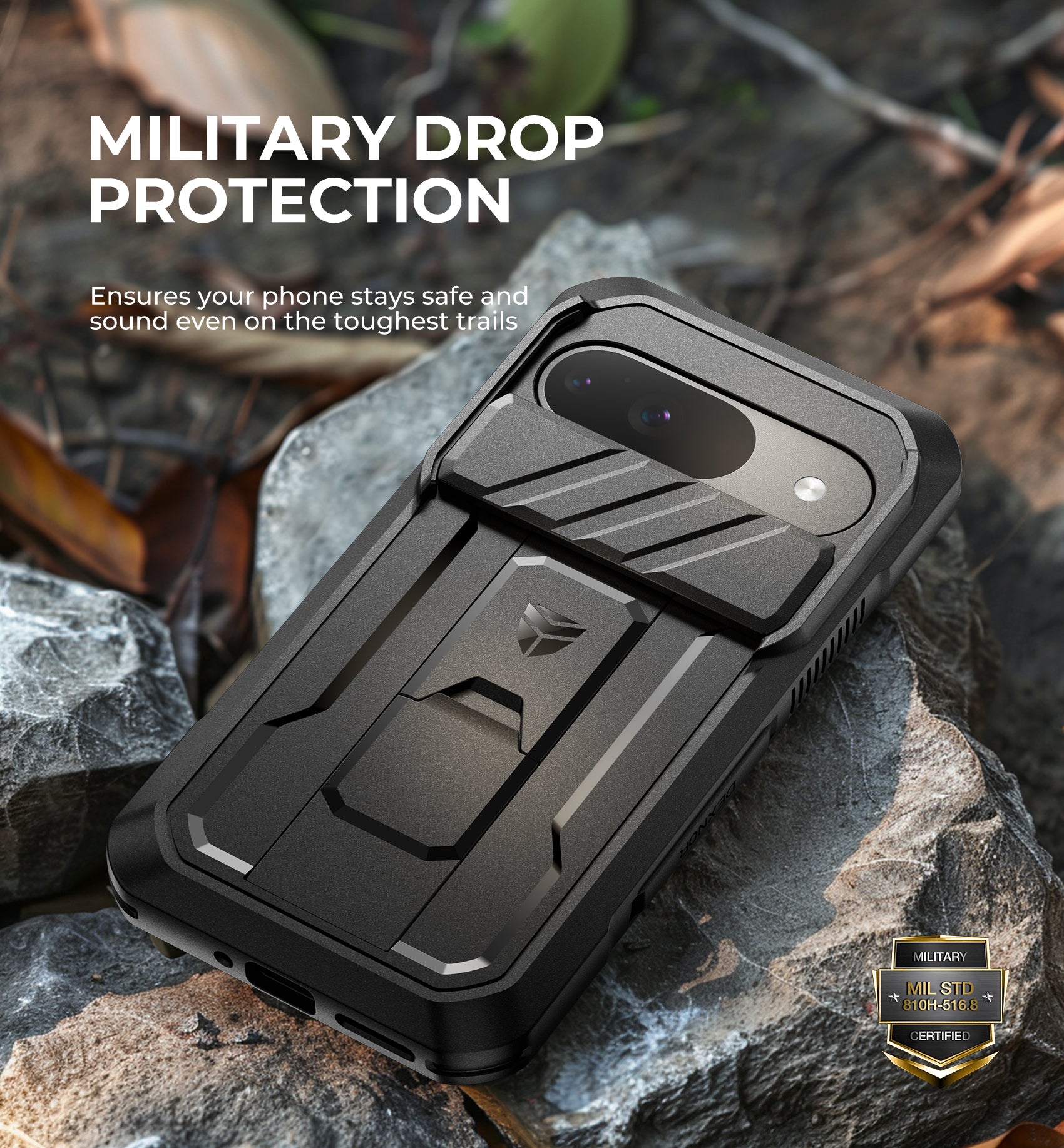 For Every Adventure Case for Google Pixel 9 With Screen Protector Full Body Bumper Kickstand Heavy-duty Shockproof Rugged Cover.