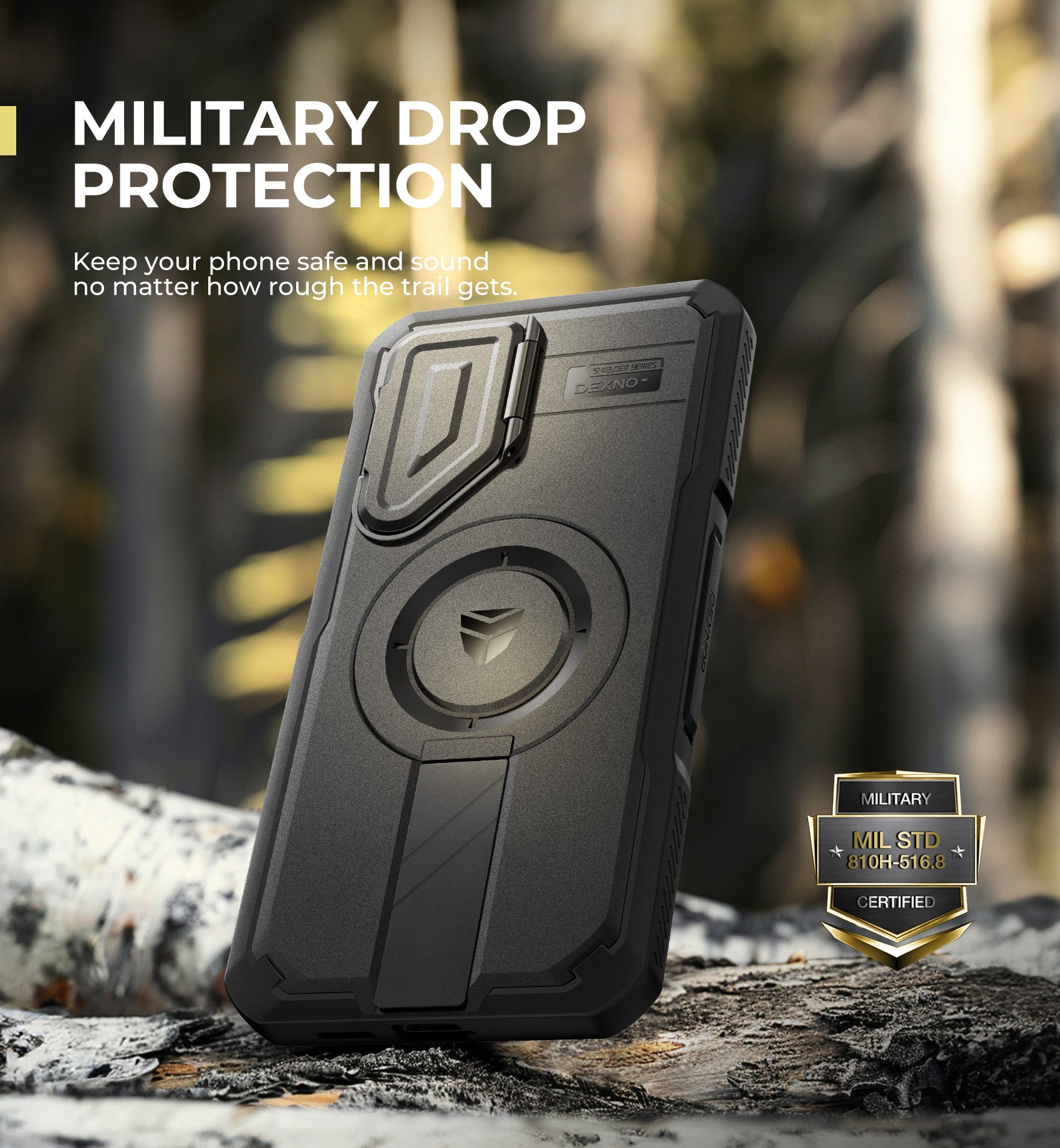 Dexnor Full Body Case for Samsung Galaxy S25 Plus With Screen Protector and Flip Camera Cover Bumper Kickstand Heavy-duty Shockproof