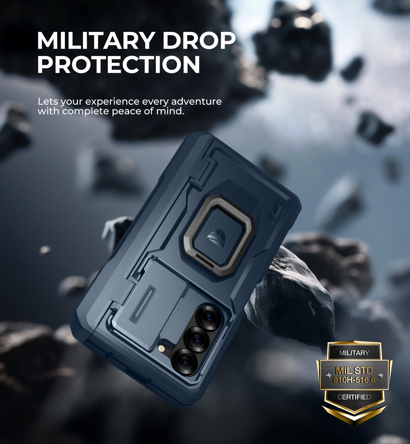 Dexnor Case for Samsung Galaxy Z Fold 6 With Hinge Coverage Screen Protector Full Body Bumper Kickstand Heavy-duty Shockproof Rugged Cover.