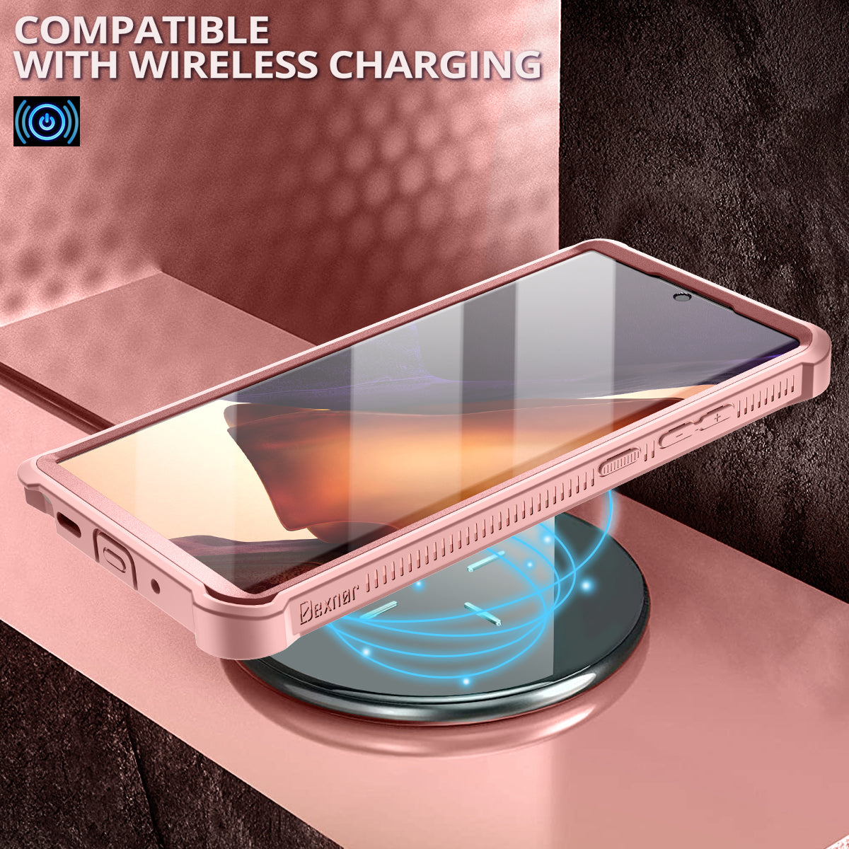 Dexnor Case for Samsung Galaxy Note 20 Ultra With Single Screen Protector Full Body Bumper Kickstand Heavy-duty Shockproof Rugged Cover.