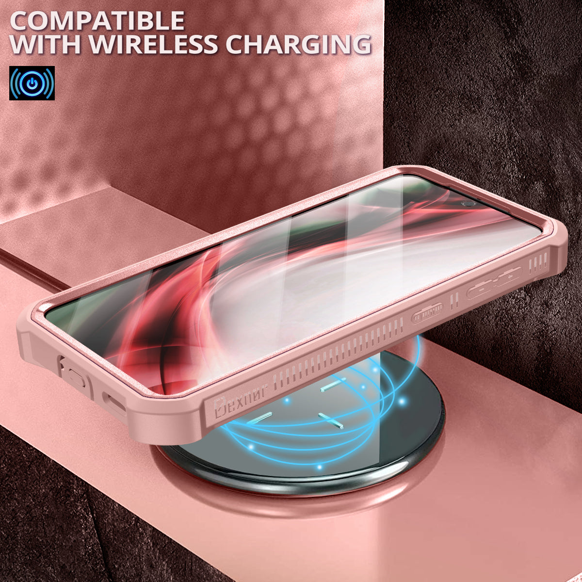 Dexnor Case for Samsung Galaxy S21 With Single Screen Protector Full Body Bumper Kickstand Heavy-duty Shockproof Rugged Cover.