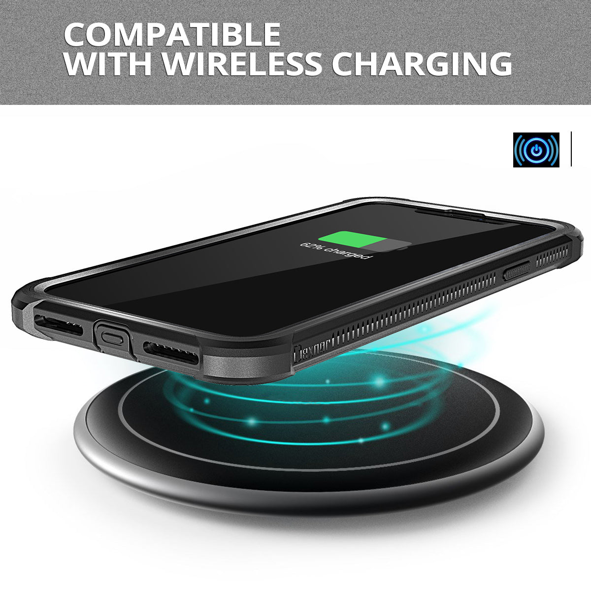 Dexnor Case for iPhone 11 Pro Max With Screen Protector Full Body Bumper Kickstand Heavy-duty Shockproof Rugged Cover.