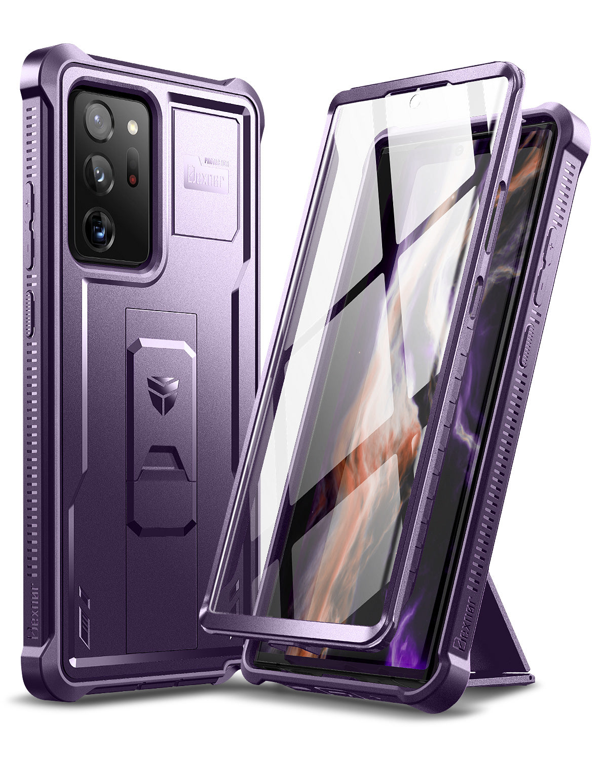 Dexnor Case for Samsung Galaxy Note 20 Ultra With Single Screen Protector Full Body Bumper Kickstand Heavy-duty Shockproof Rugged Cover.