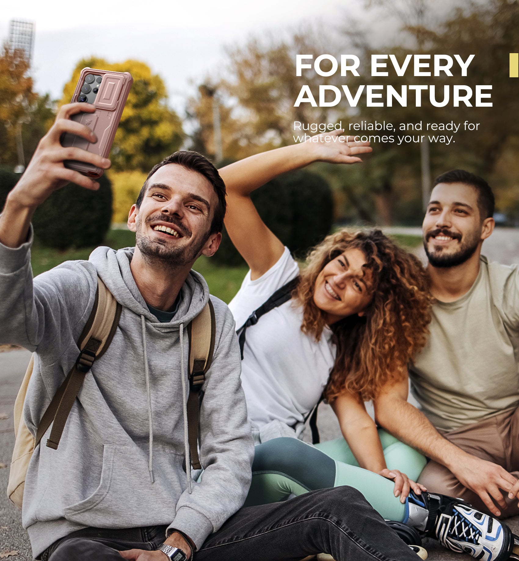 Dexnor Case for Samsung Galaxy S25 Ultra Full Body With Screen Protector Slide Camera Bumper Kickstand Heavy-duty Rugged Cover