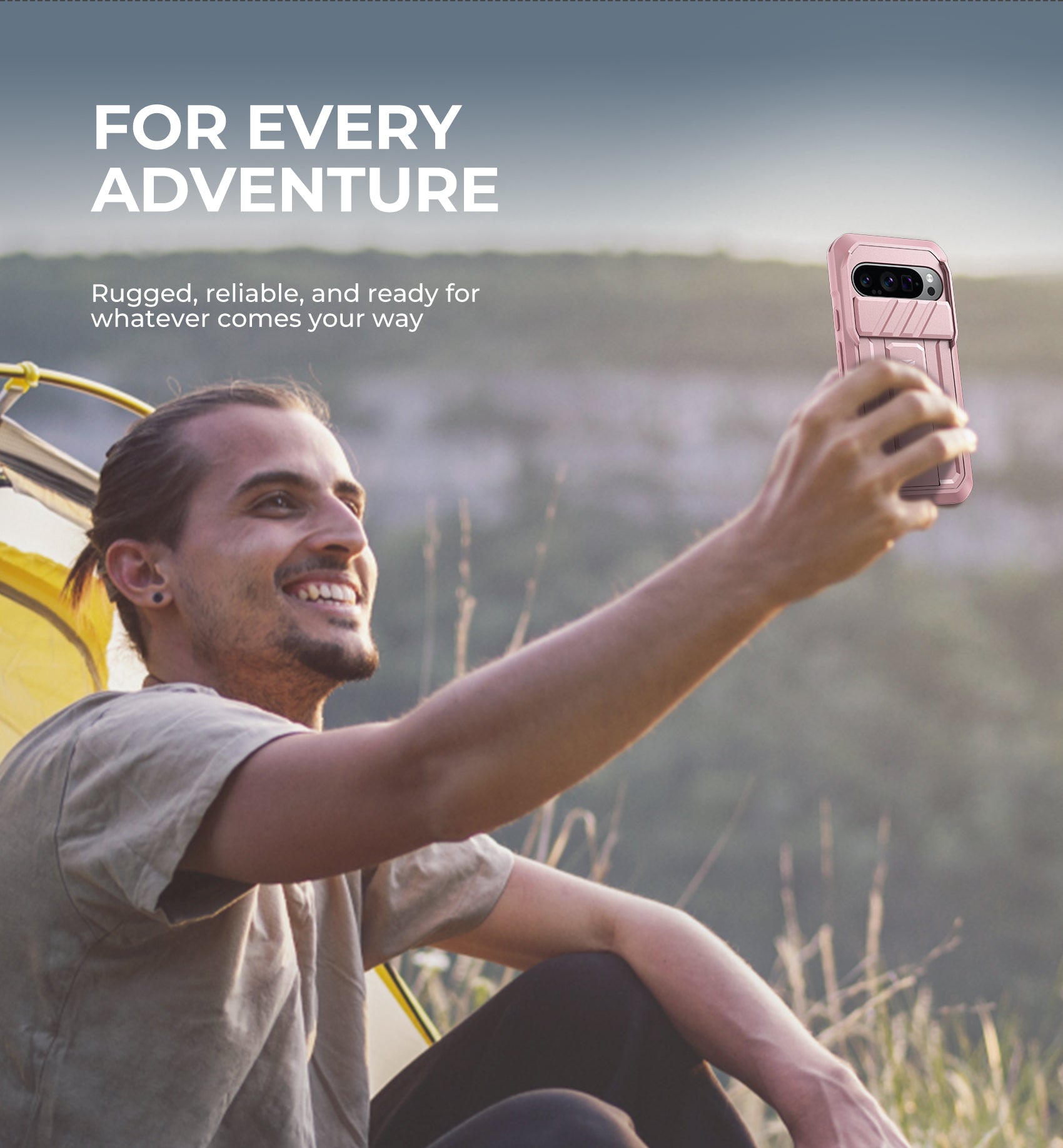 Dexnor Case for Google Pixel 9 Pro With Screen Protector Full Body Bumper Kickstand Heavy-duty Shockproof Rugged Cover.