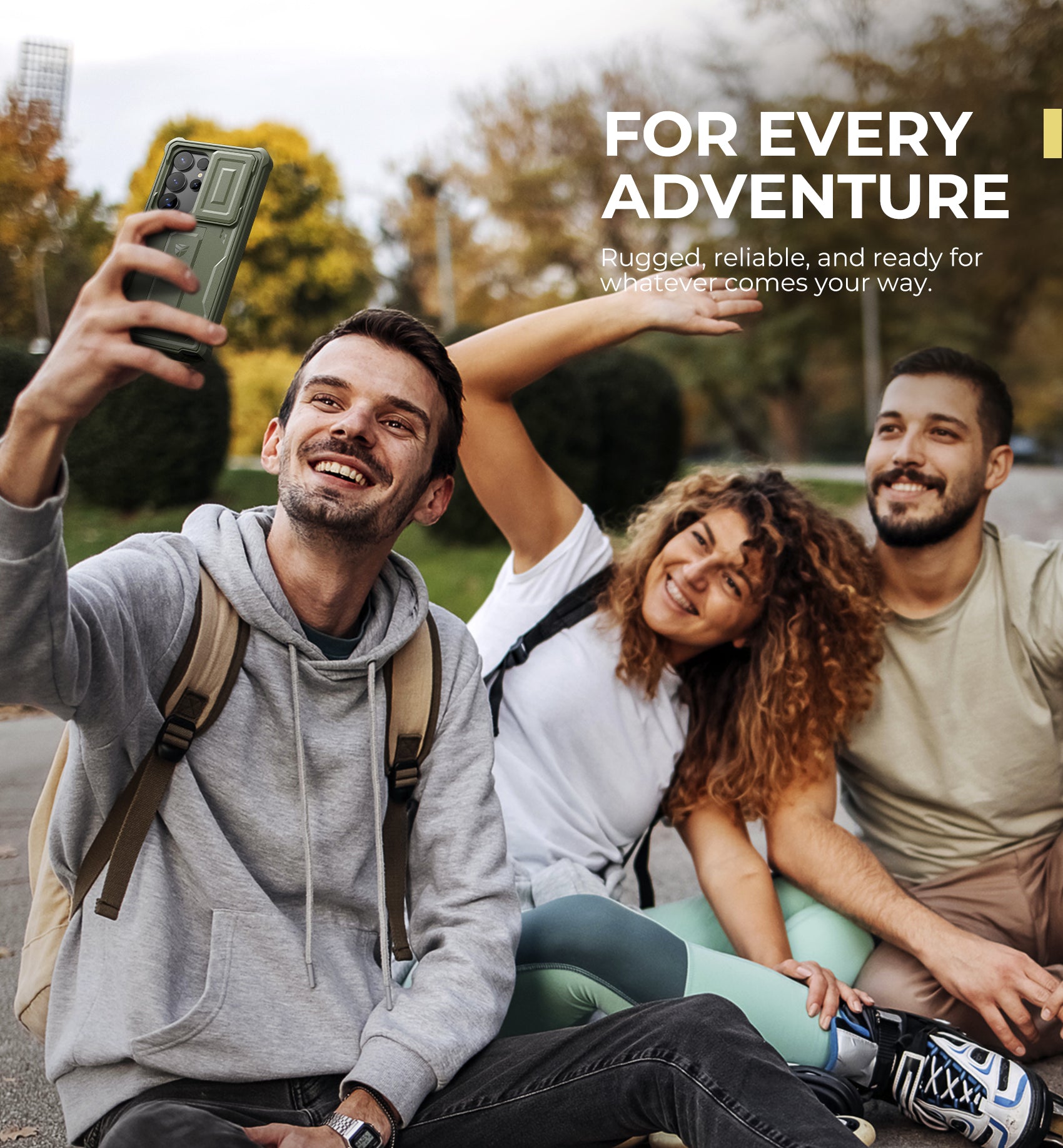 Dexnor Case for Samsung Galaxy S25 Ultra Full Body With Screen Protector Slide Camera Bumper Kickstand Heavy-duty Rugged Cover