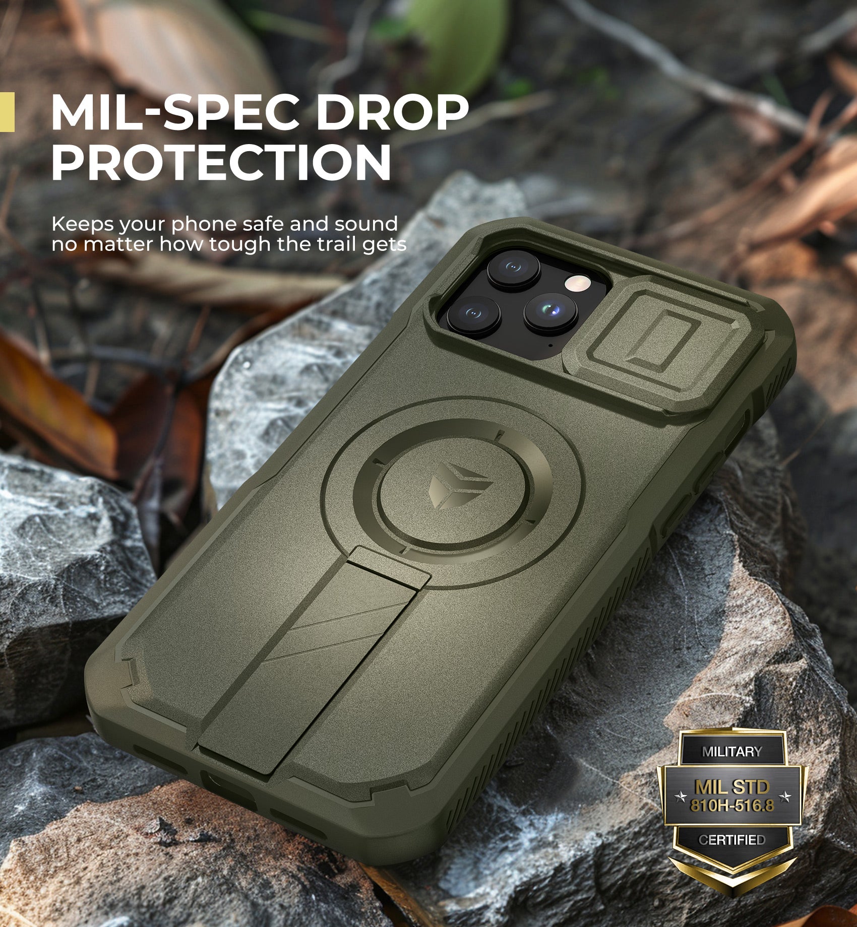 Dexnor Durable Case for iPhone 12/13 Pro Max with Built In Screen Protector and Slide Camera Cover 360 Magsafe Rugged Bumper Cover.