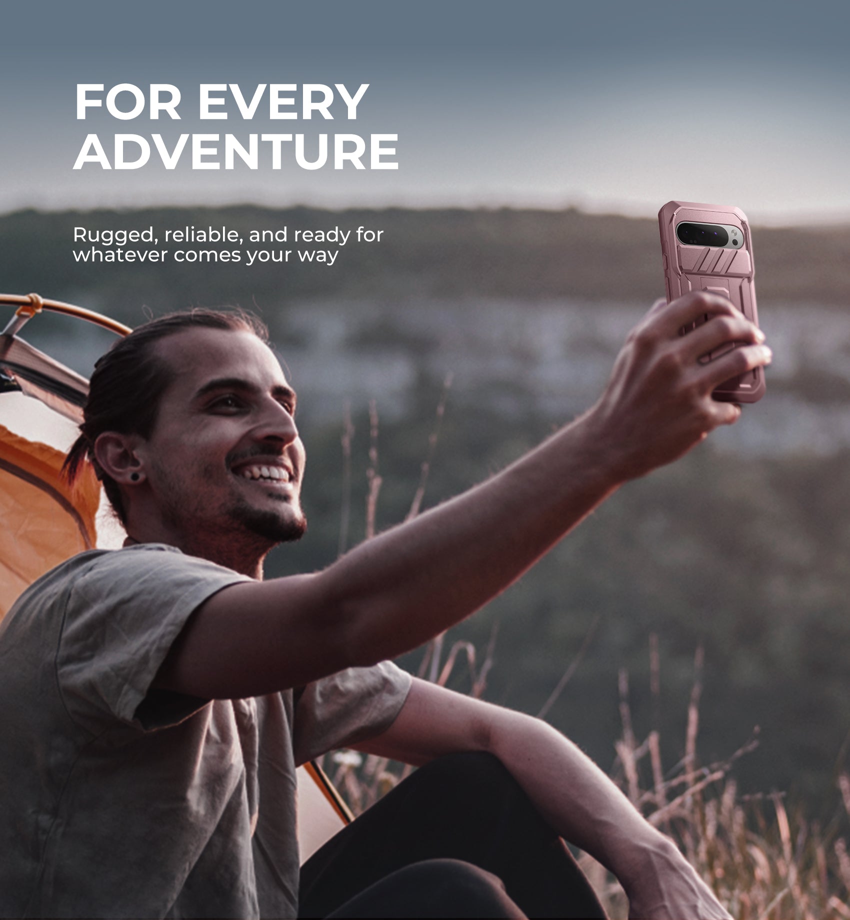 Dexnor Case for Google Pixel 9 Pro XL With Screen Protector Full Body Bumper Kickstand Heavy-duty Shockproof Rugged Cover.