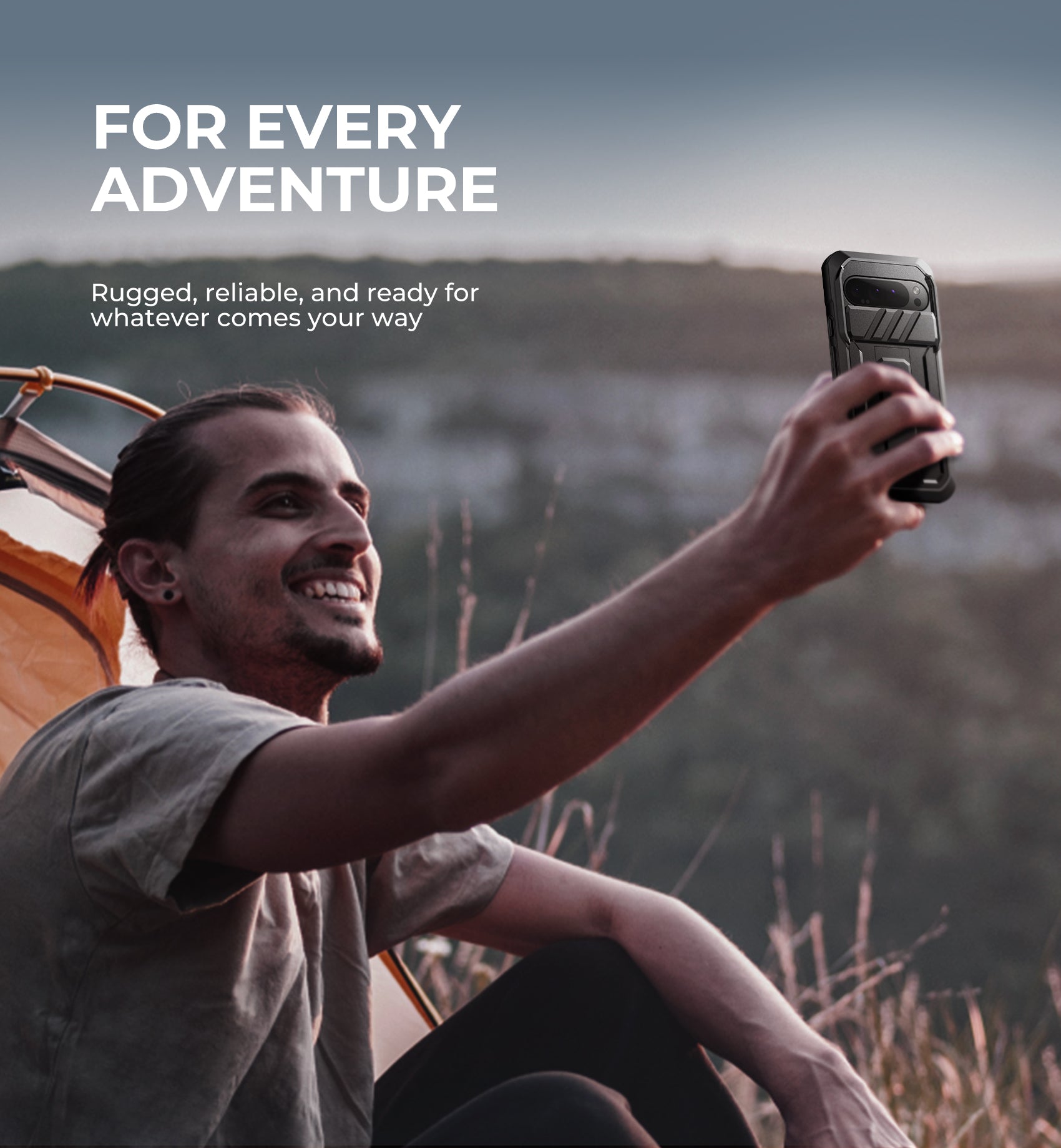 Dexnor Case for Google Pixel 9 Pro XL With Screen Protector Full Body Bumper Kickstand Heavy-duty Shockproof Rugged Cover.