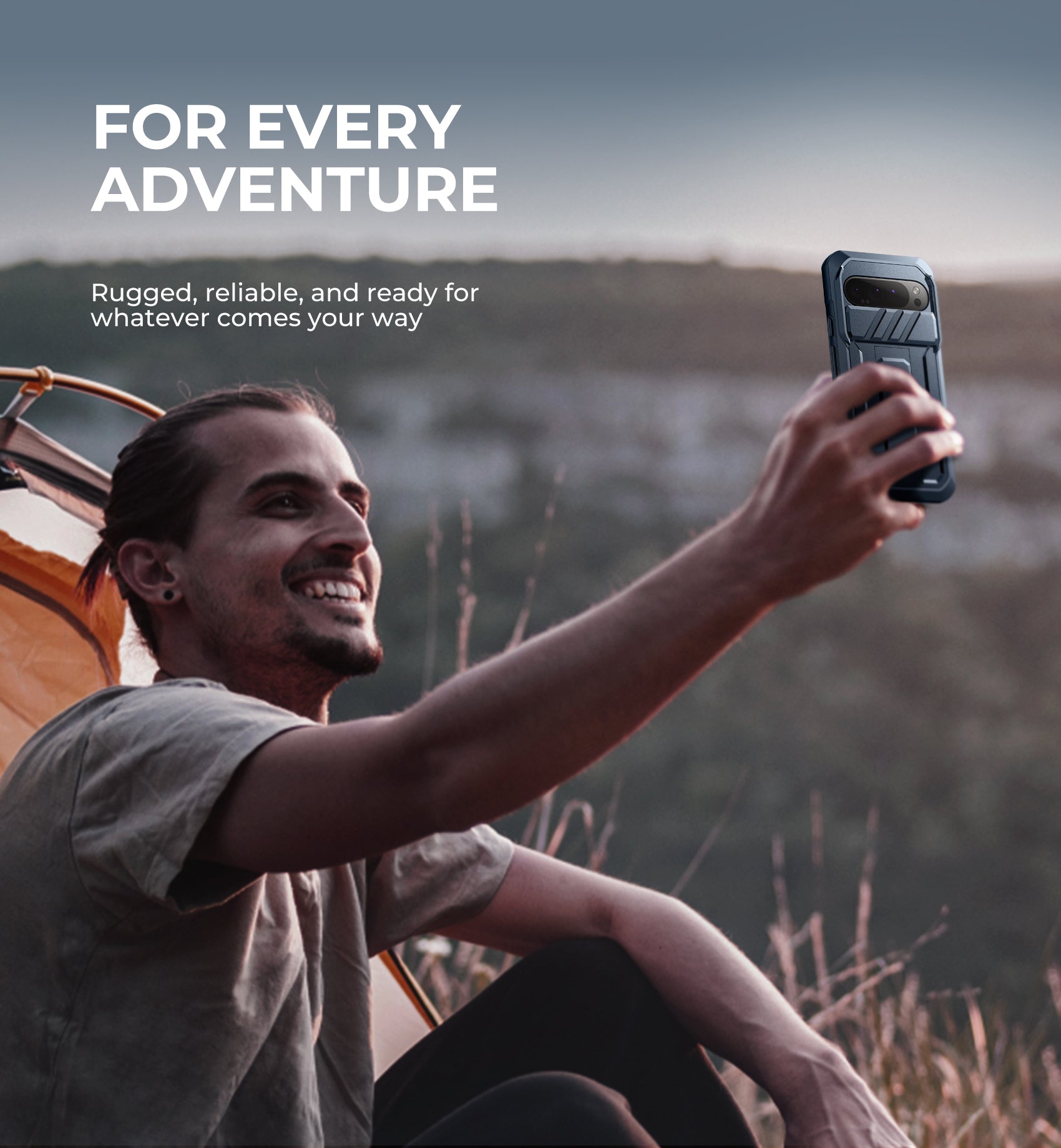 Dexnor Case for Google Pixel 9 Pro XL With Screen Protector Full Body Bumper Kickstand Heavy-duty Shockproof Rugged Cover.