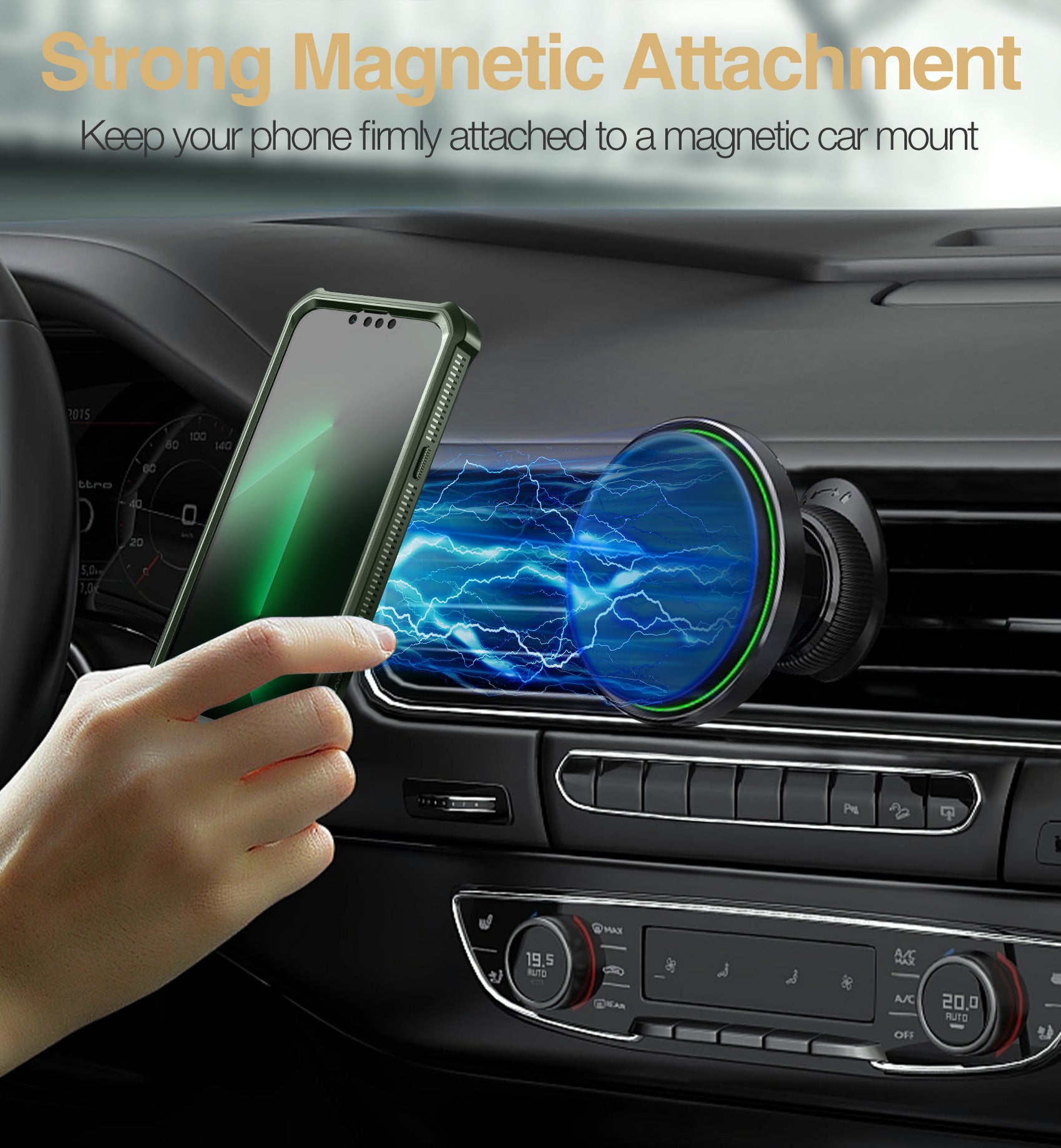 Dexnor for iphone 13 Pro Max Case With Heavy-duty Shockproof Full Body Built-in Screen Protector Adjustable Kickstand