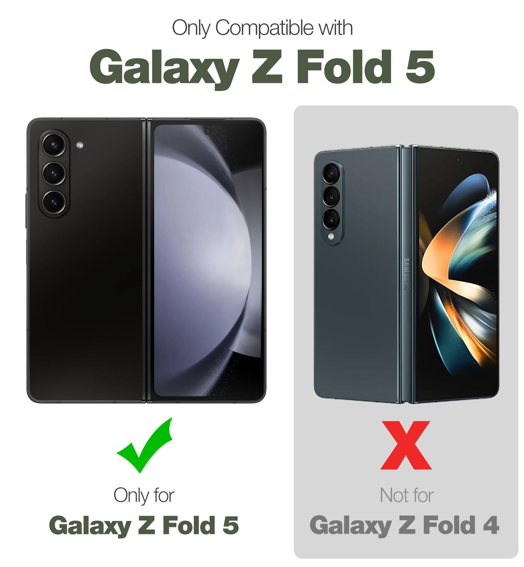 Dexnor Case for Samsung Galaxy Z Fold 5 With Hinge Coverage Screen Protector Full Body Bumper Kickstand Heavy-duty Shockproof Rugged Cover.