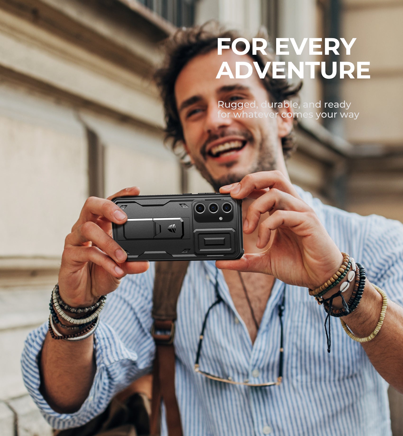 Dexnor Case for Samsung Galaxy S24 FE Full Body With Screen Protector Slide Camera Bumper Kickstand Heavy-duty Shockproof Rugged Cover.