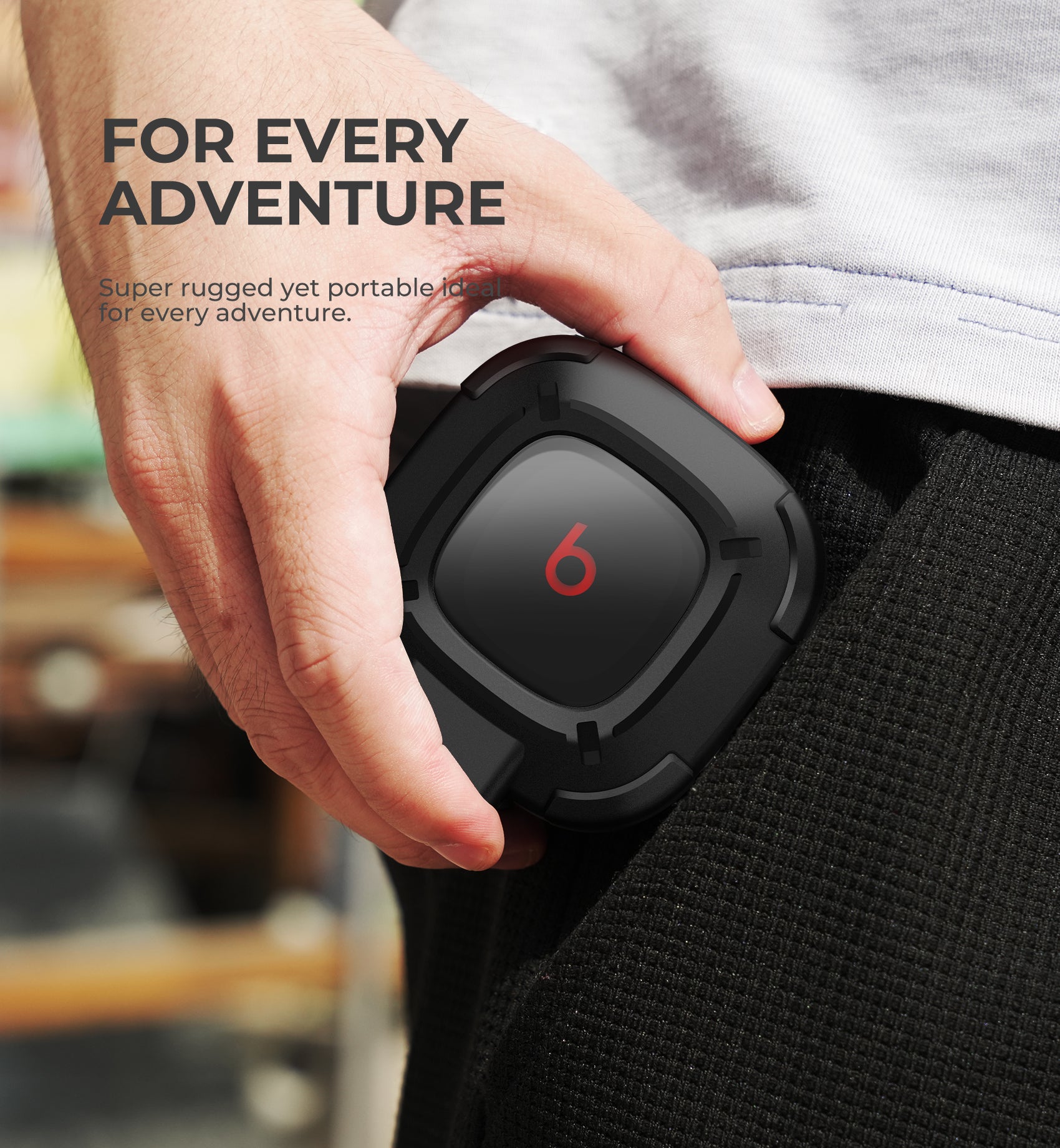 Dexnor Earphone Case for Beats Fit Pro 2021 with Secure Lock and Carabiner Full Body Bumper Shockproof Rugged Cover