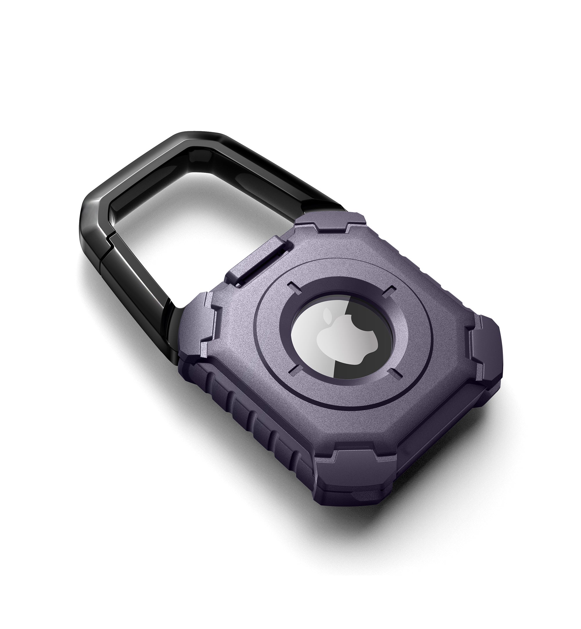 Dexnor Rugged Case for AirTag with Key Ring and Carabiner Full Body Bumper Shockproof Holder Cover.
