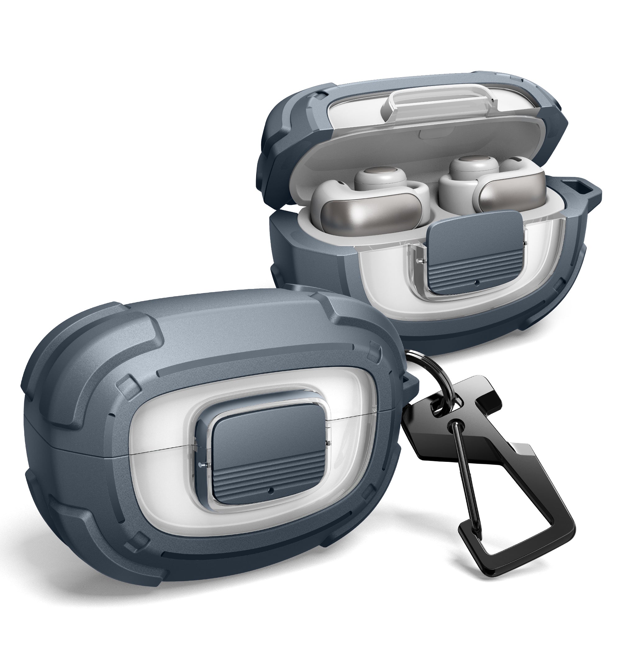 Dexnor Case for Bose Ultra Open 2024 with Drop-Proof Lock Shockproof Rugged Bumper Cases Protective Cover with Carabiner Keyring Cleaner Kit